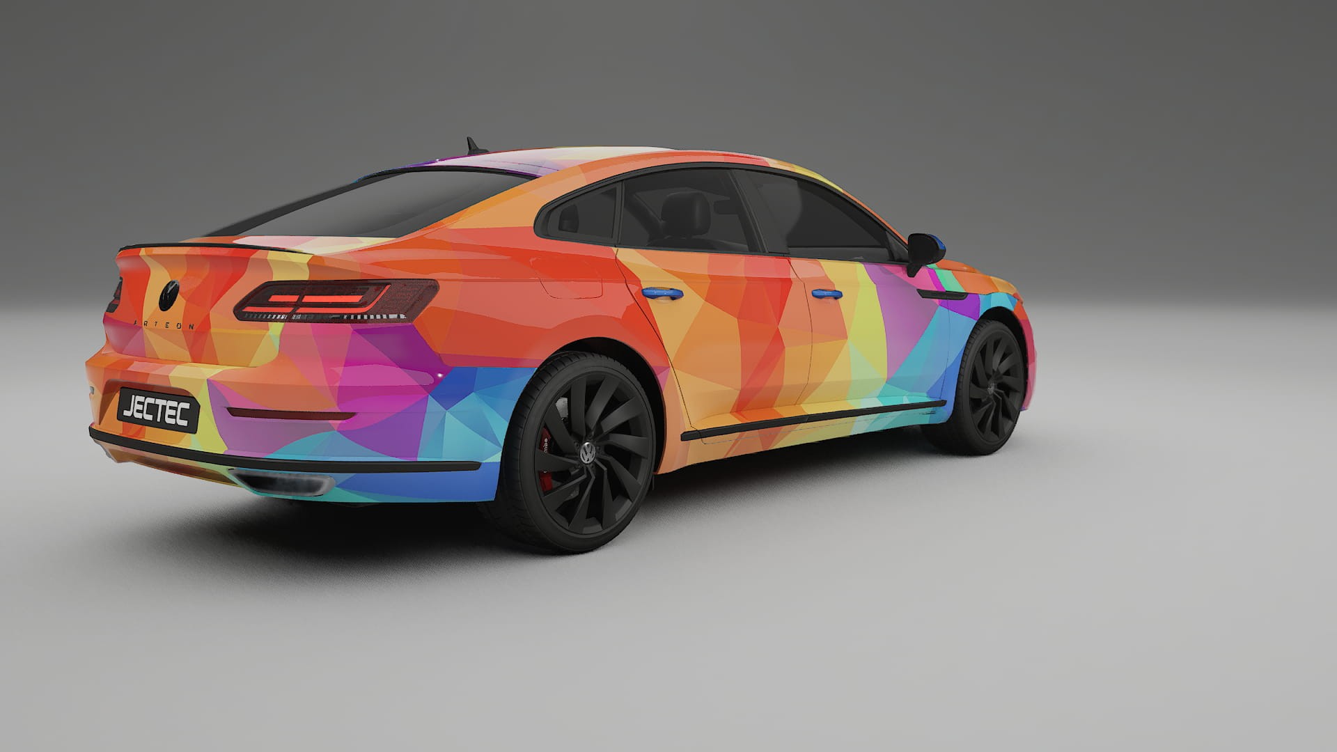 VW Arteon R 3H prefacelift pre-LCI VECTOR VIBE – Design-Wrap PPF-Kit aus bedruckbarer Polyurethanfolie