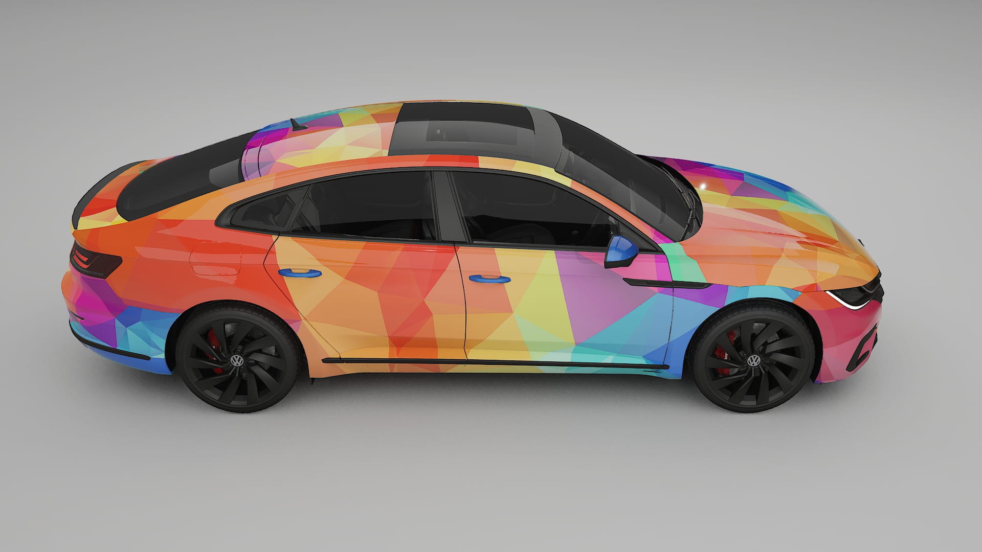 VW Arteon R 3H prefacelift pre-LCI VECTOR VIBE – Design-Wrap PPF-Kit aus bedruckbarer Polyurethanfolie