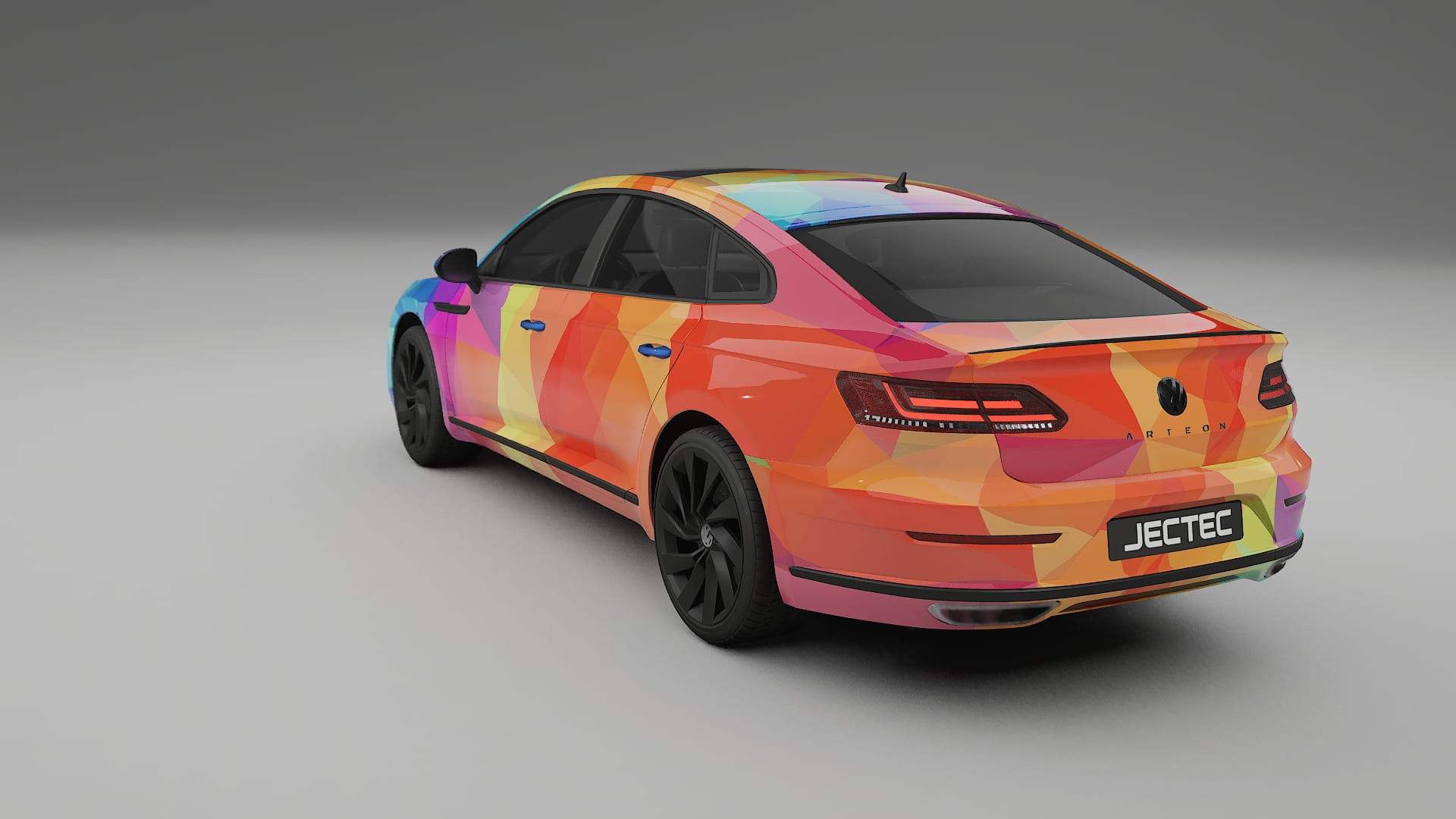 VW Arteon R 3H prefacelift pre-LCI VECTOR VIBE – Design-Wrap PPF-Kit aus bedruckbarer Polyurethanfolie