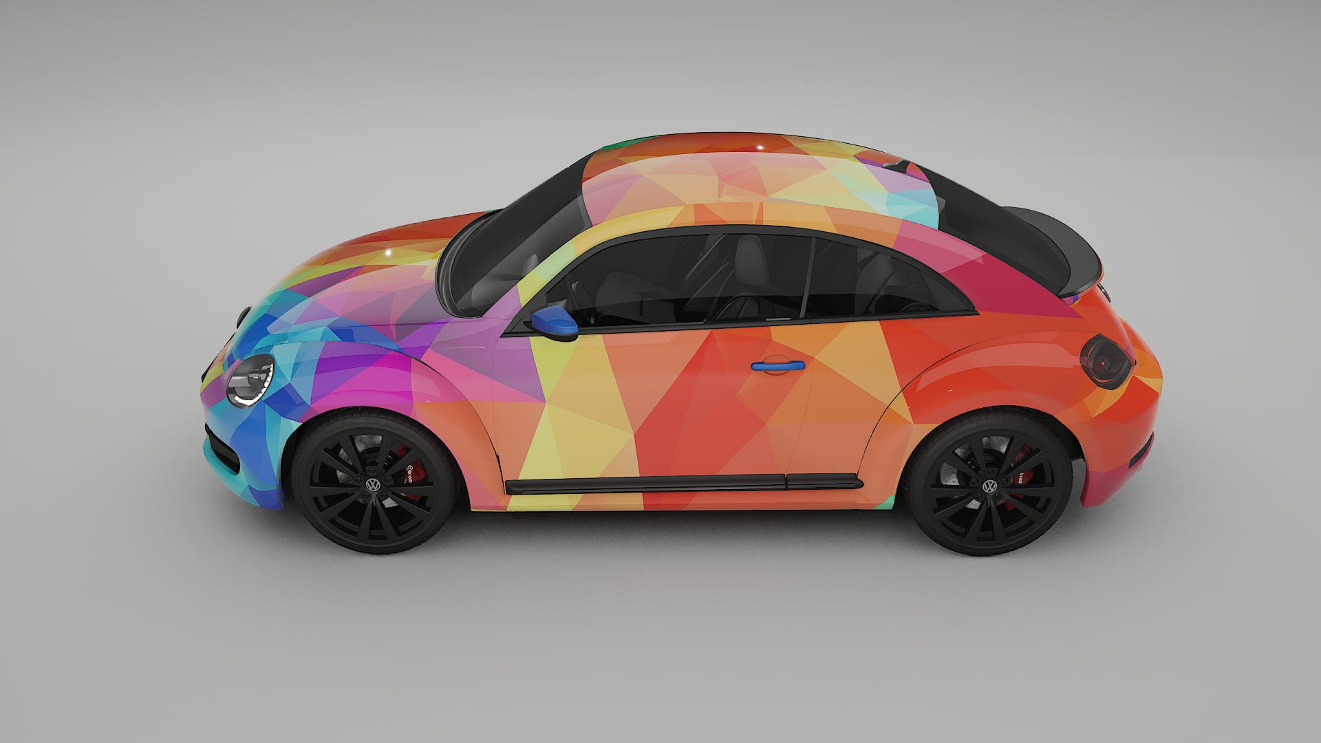 VW Beetle A5 prefacelift pre-LCI VECTOR VIBE – Design-Wrap PPF-Kit aus bedruckbarer Polyurethanfolie