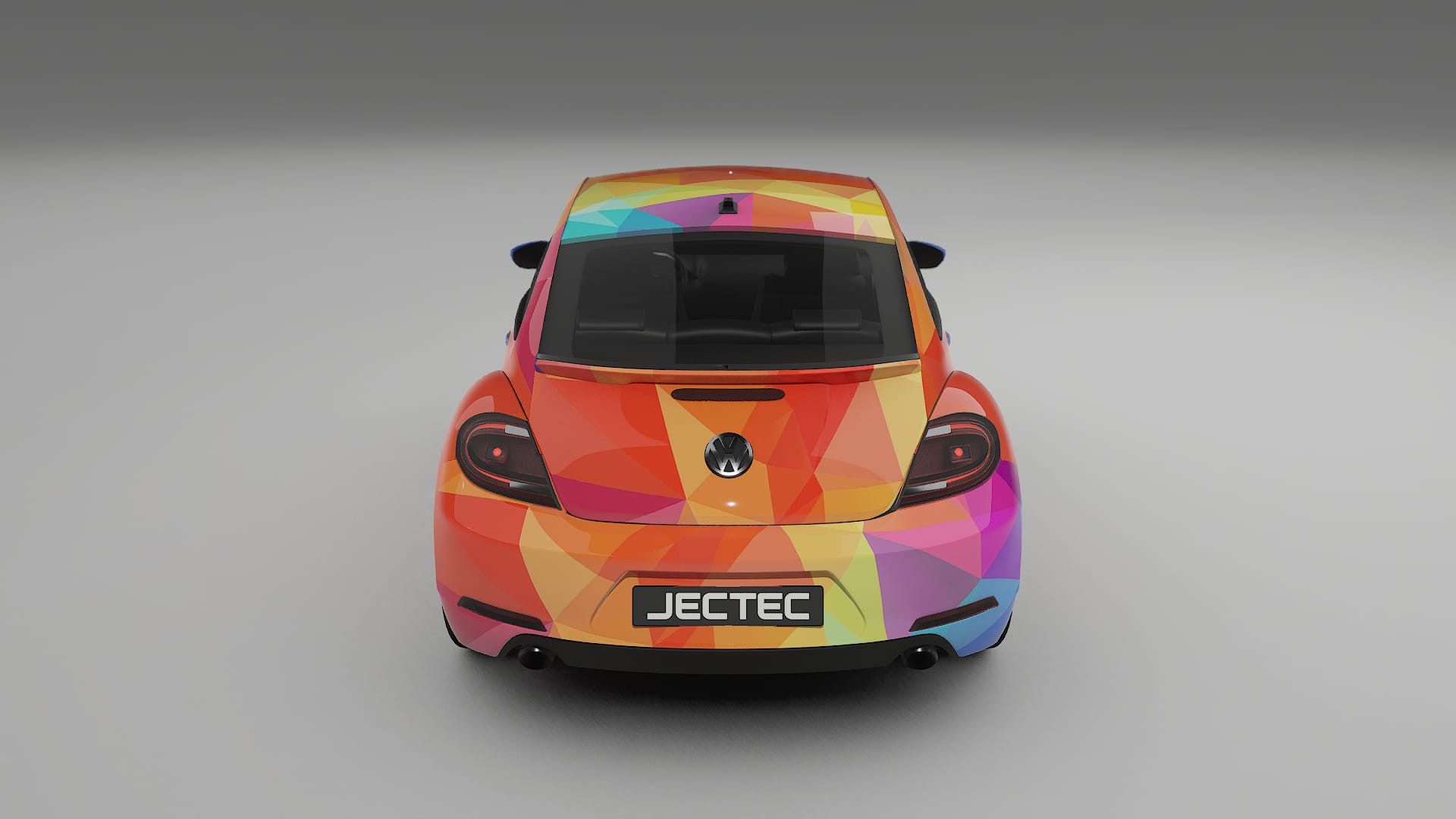 VW Beetle A5 prefacelift pre-LCI VECTOR VIBE – Design-Wrap PPF-Kit aus bedruckbarer Polyurethanfolie
