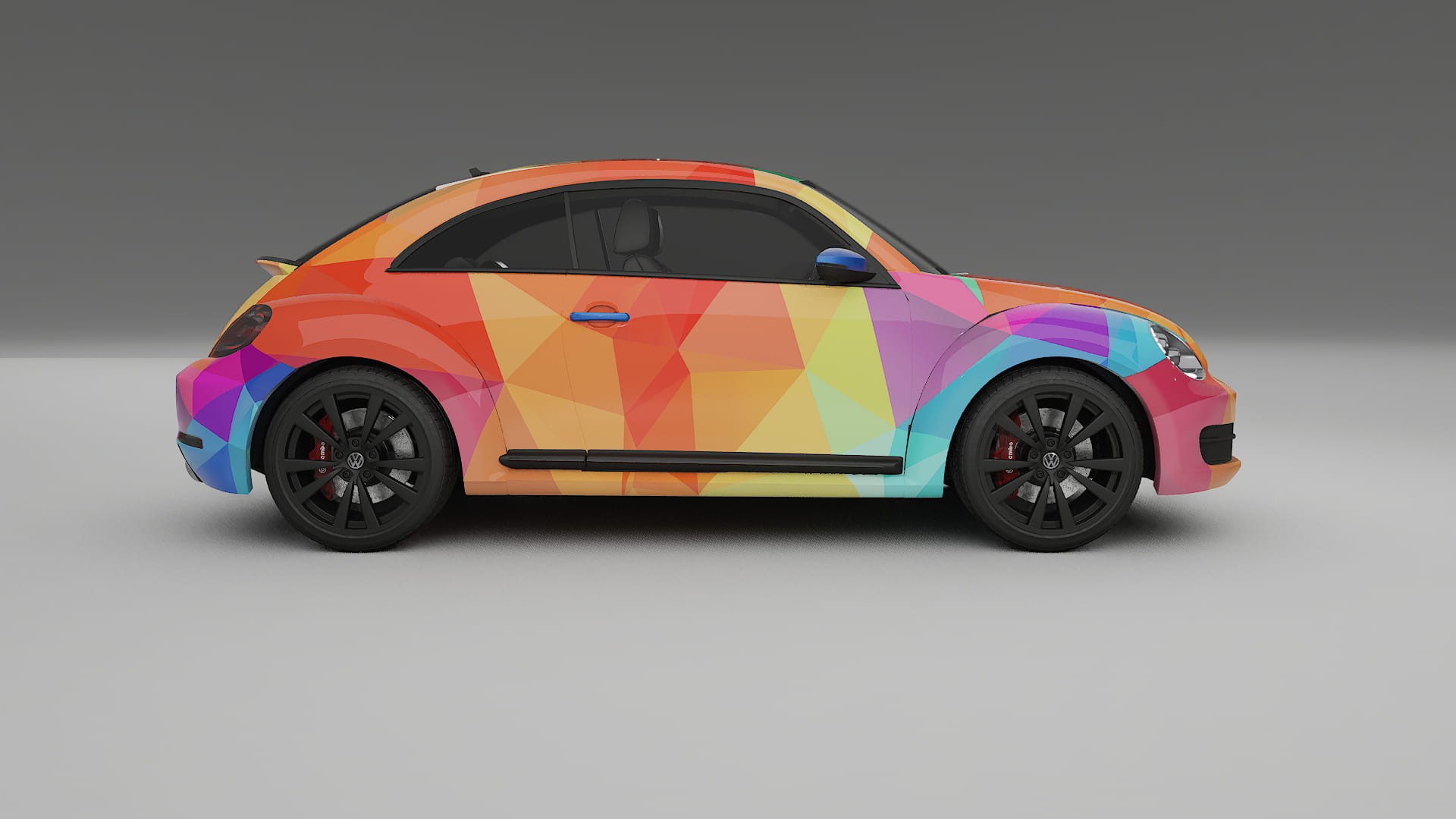 VW Beetle A5 prefacelift pre-LCI VECTOR VIBE – Design-Wrap PPF-Kit aus bedruckbarer Polyurethanfolie