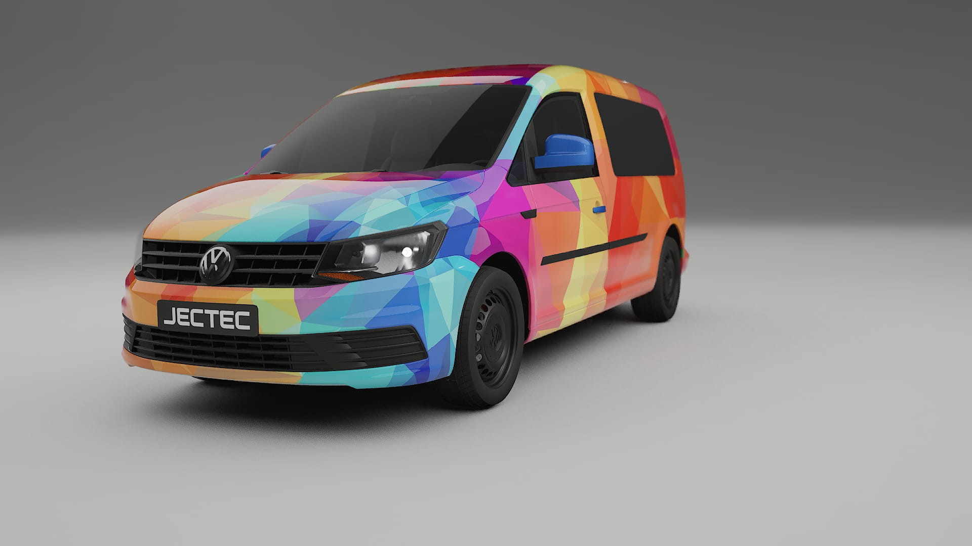 VW Caddy Maxi SB VECTOR VIBE – Design-Wrap PPF-Kit aus bedruckbarer Polyurethanfolie
