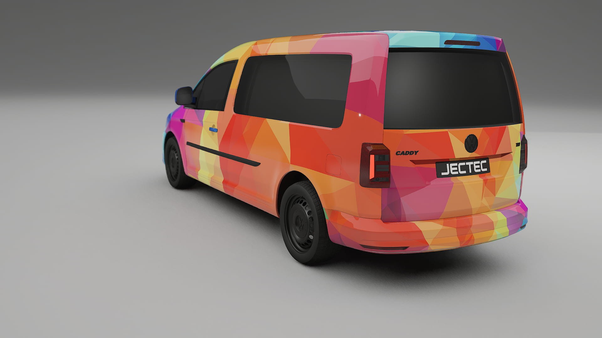 VW Caddy Maxi SB VECTOR VIBE – Design-Wrap PPF-Kit aus bedruckbarer Polyurethanfolie