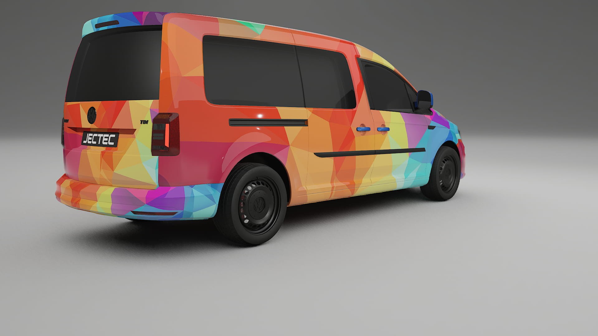VW Caddy Maxi SB VECTOR VIBE – Design-Wrap PPF-Kit aus bedruckbarer Polyurethanfolie