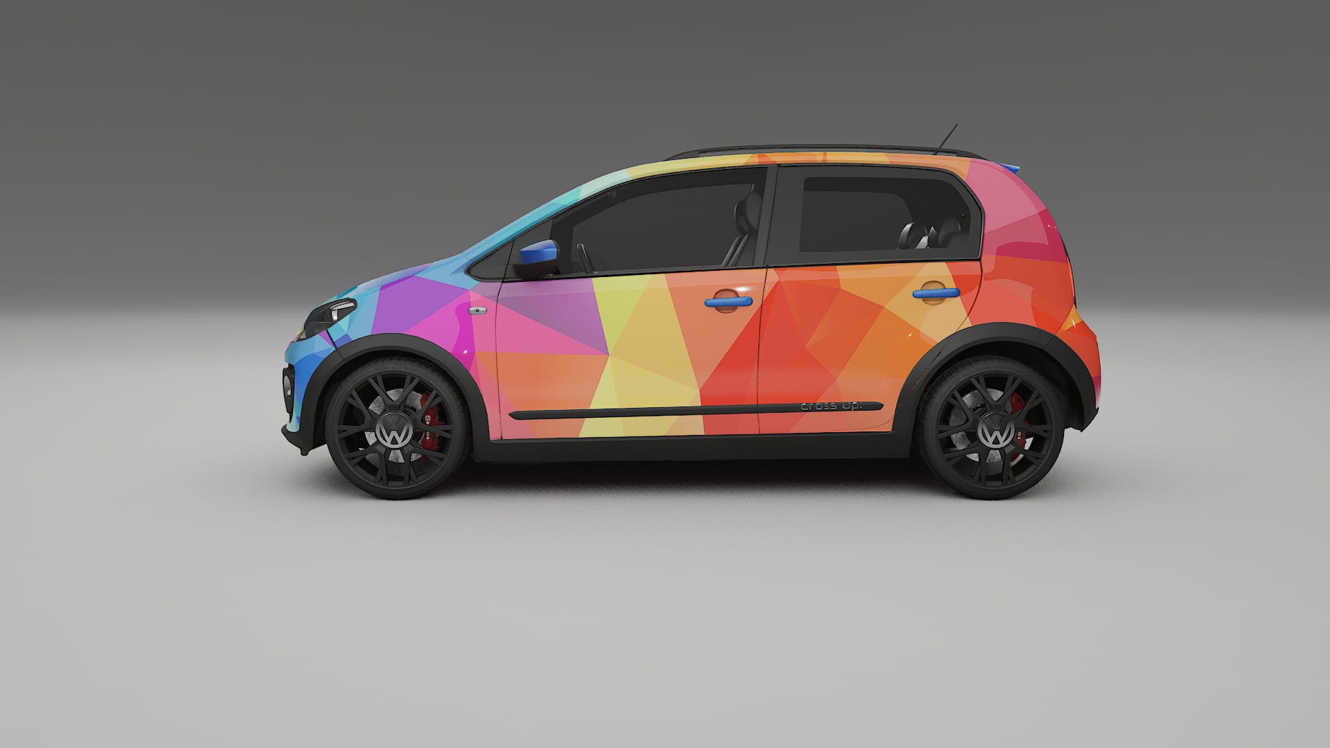 VW Cross Up VECTOR VIBE – Design-Wrap PPF-Kit aus bedruckbarer Polyurethanfolie