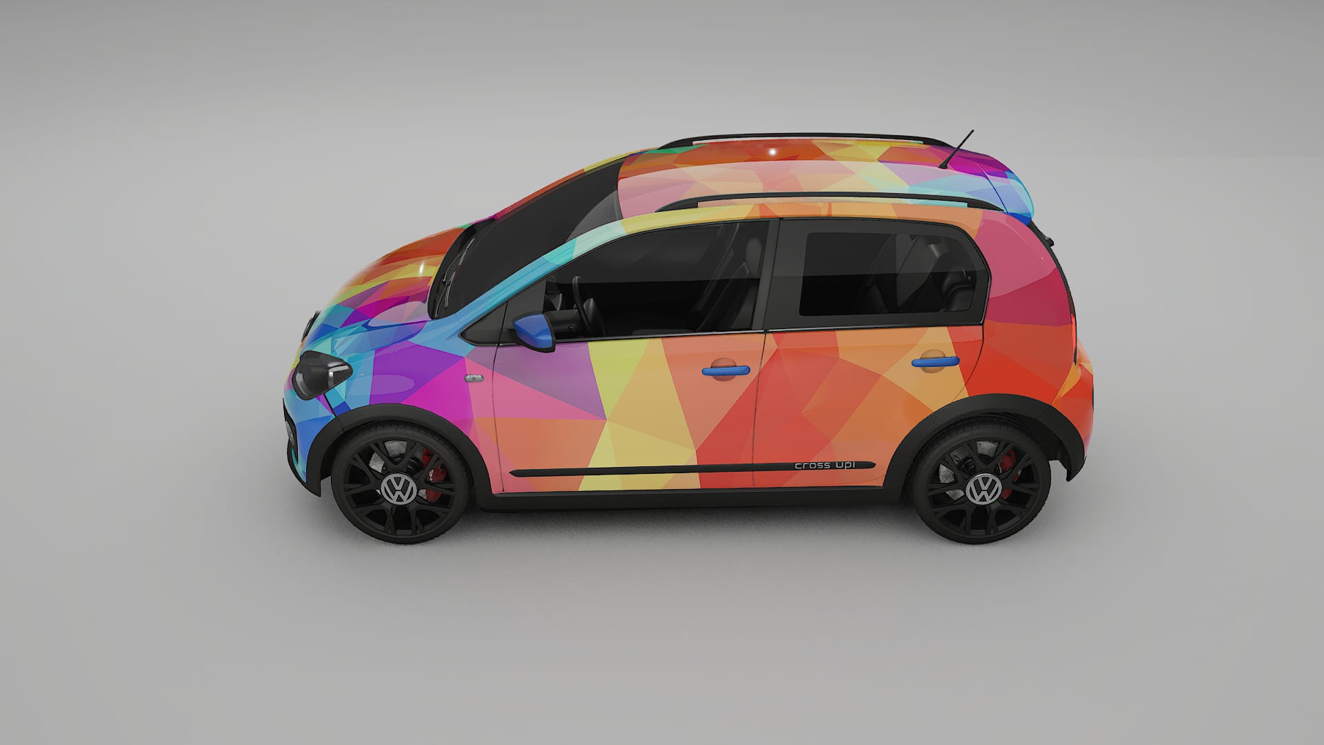 VW Cross Up VECTOR VIBE – Design-Wrap PPF-Kit aus bedruckbarer Polyurethanfolie