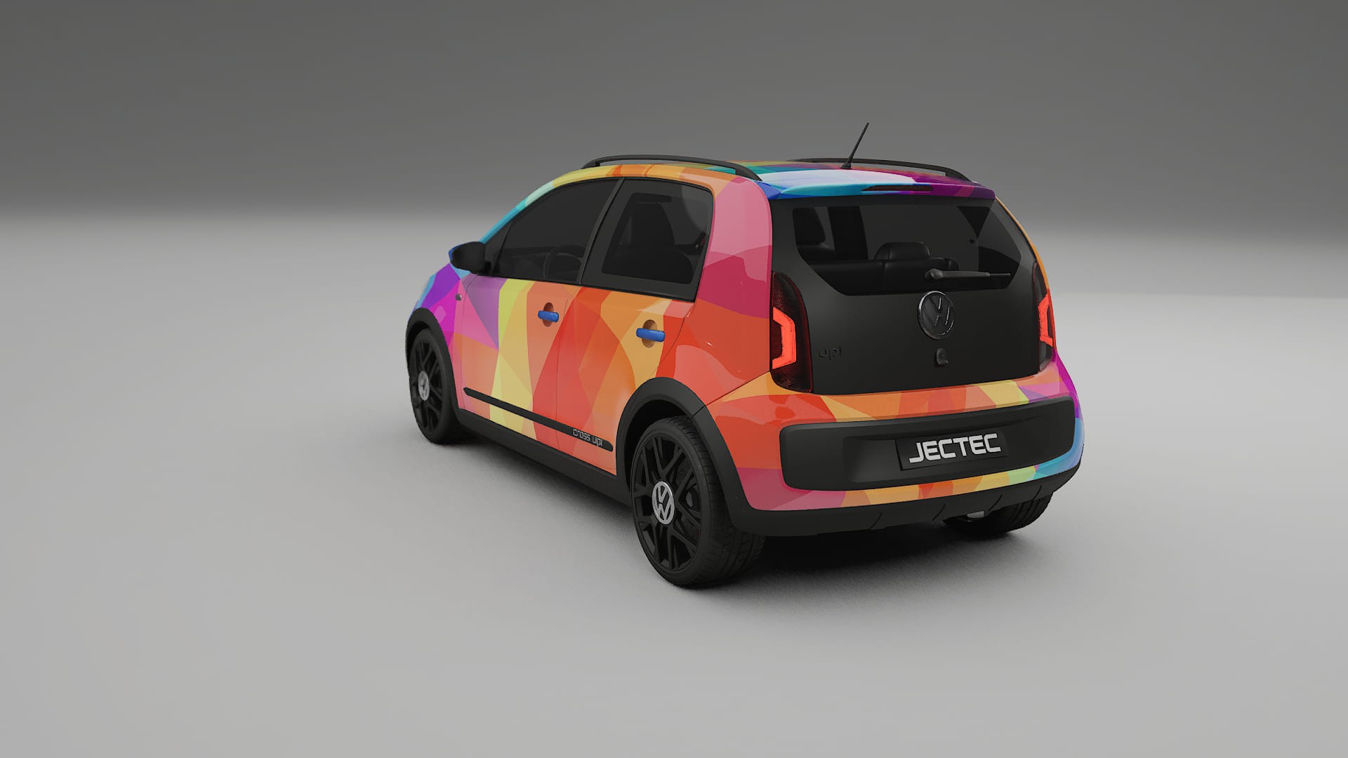 VW Cross Up VECTOR VIBE – Design-Wrap PPF-Kit aus bedruckbarer Polyurethanfolie
