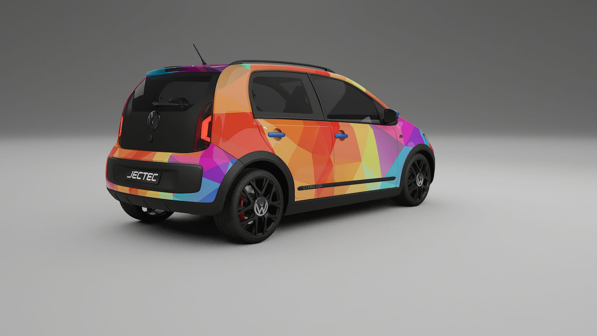 VW Cross Up VECTOR VIBE – Design-Wrap PPF-Kit aus bedruckbarer Polyurethanfolie