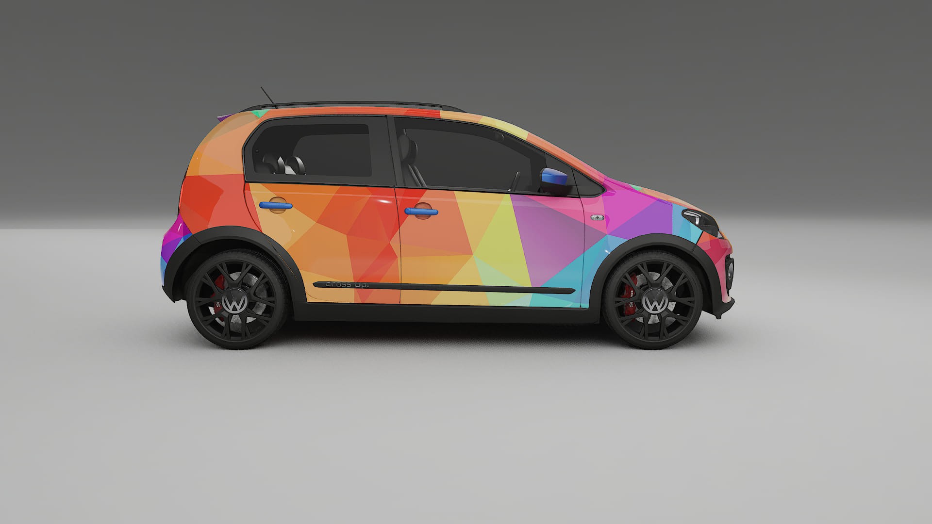 VW Cross Up VECTOR VIBE – Design-Wrap PPF-Kit aus bedruckbarer Polyurethanfolie