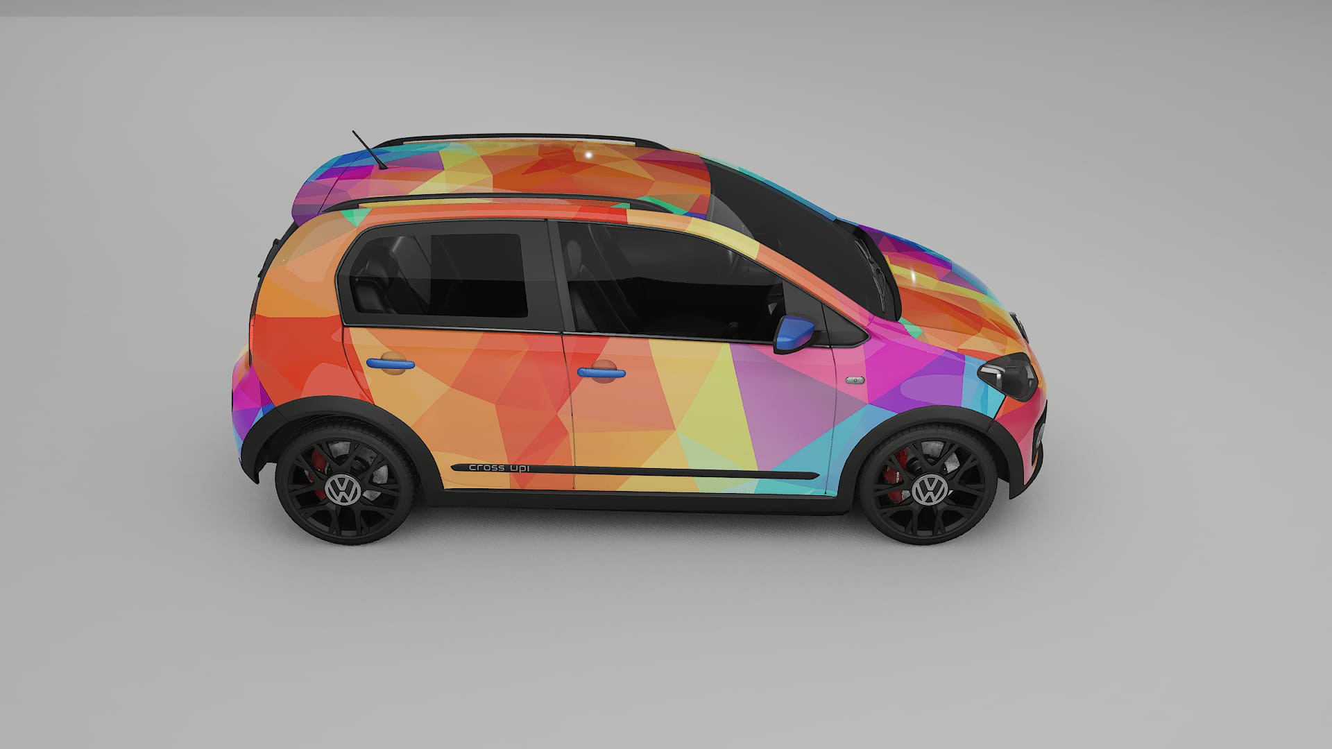 VW Cross Up VECTOR VIBE – Design-Wrap PPF-Kit aus bedruckbarer Polyurethanfolie