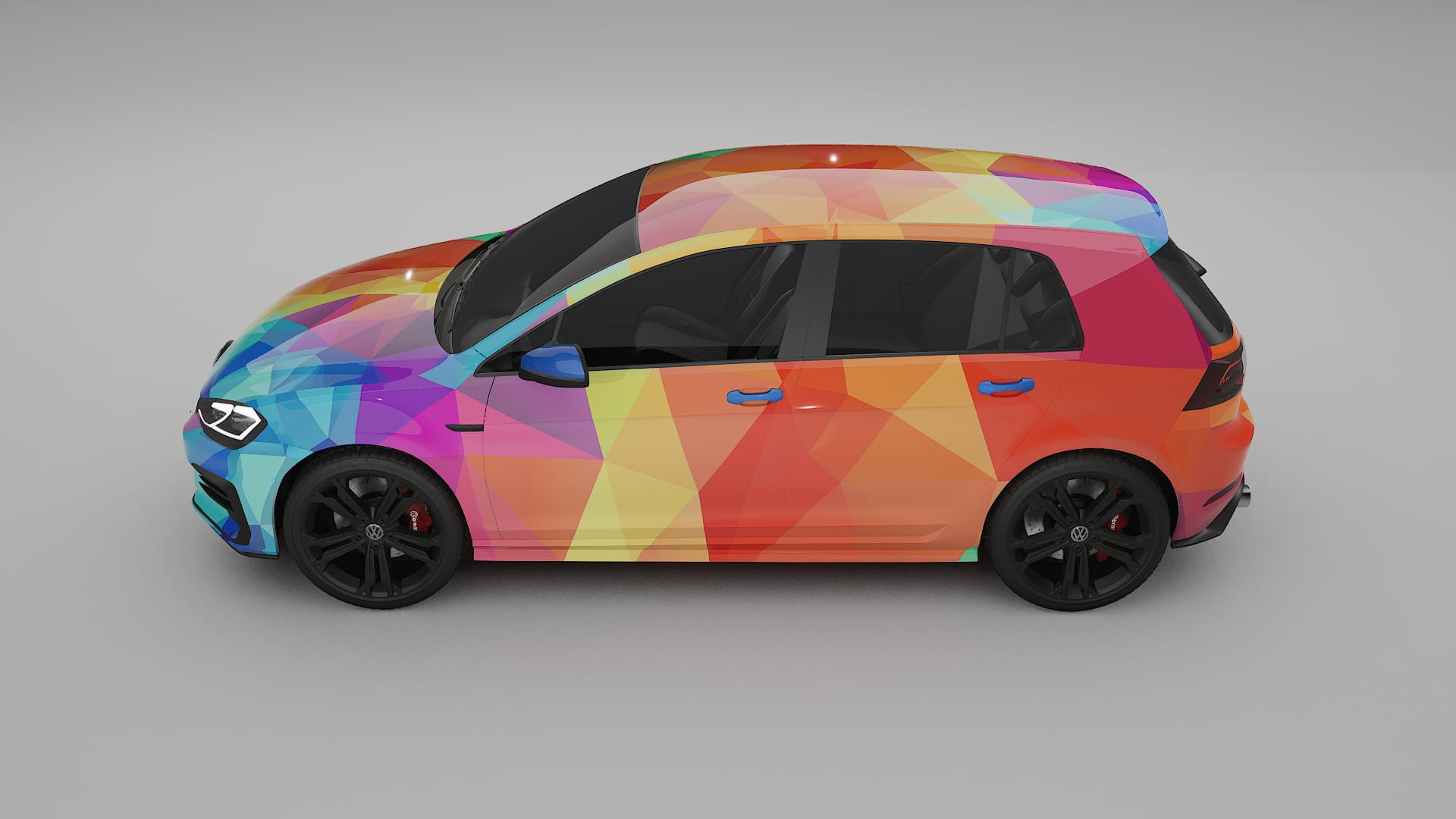 VW Golf Mk7 VECTOR VIBE – Design-Wrap PPF-Kit aus bedruckbarer Polyurethanfolie
