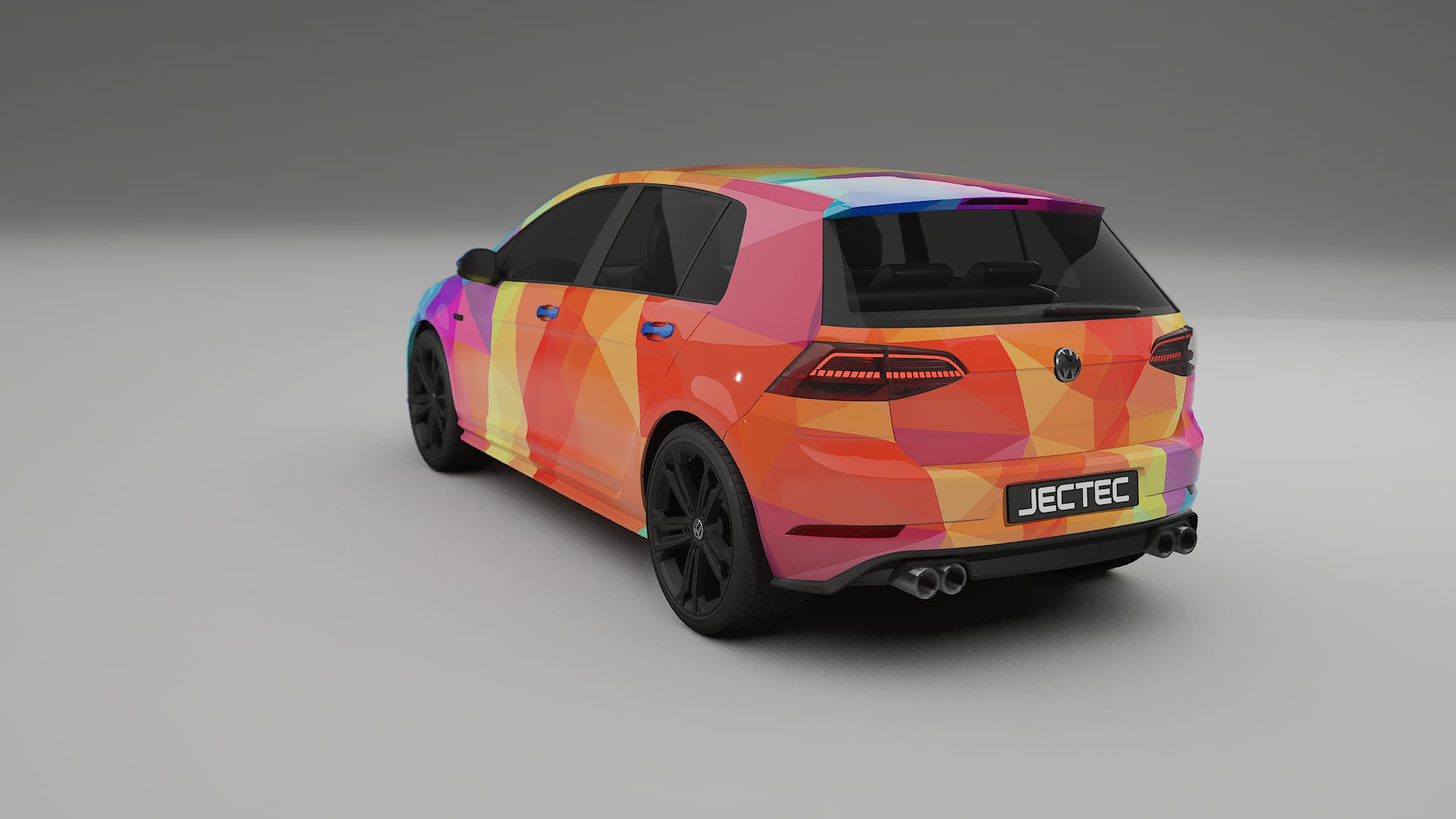 VW Golf Mk7 VECTOR VIBE – Design-Wrap PPF-Kit aus bedruckbarer Polyurethanfolie