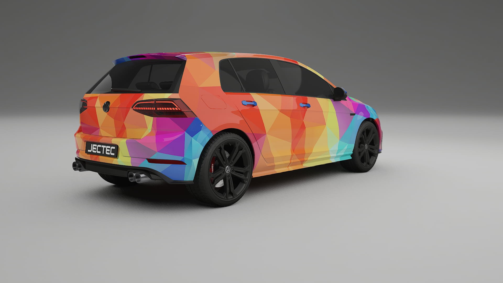 VW Golf Mk7 VECTOR VIBE – Design-Wrap PPF-Kit aus bedruckbarer Polyurethanfolie