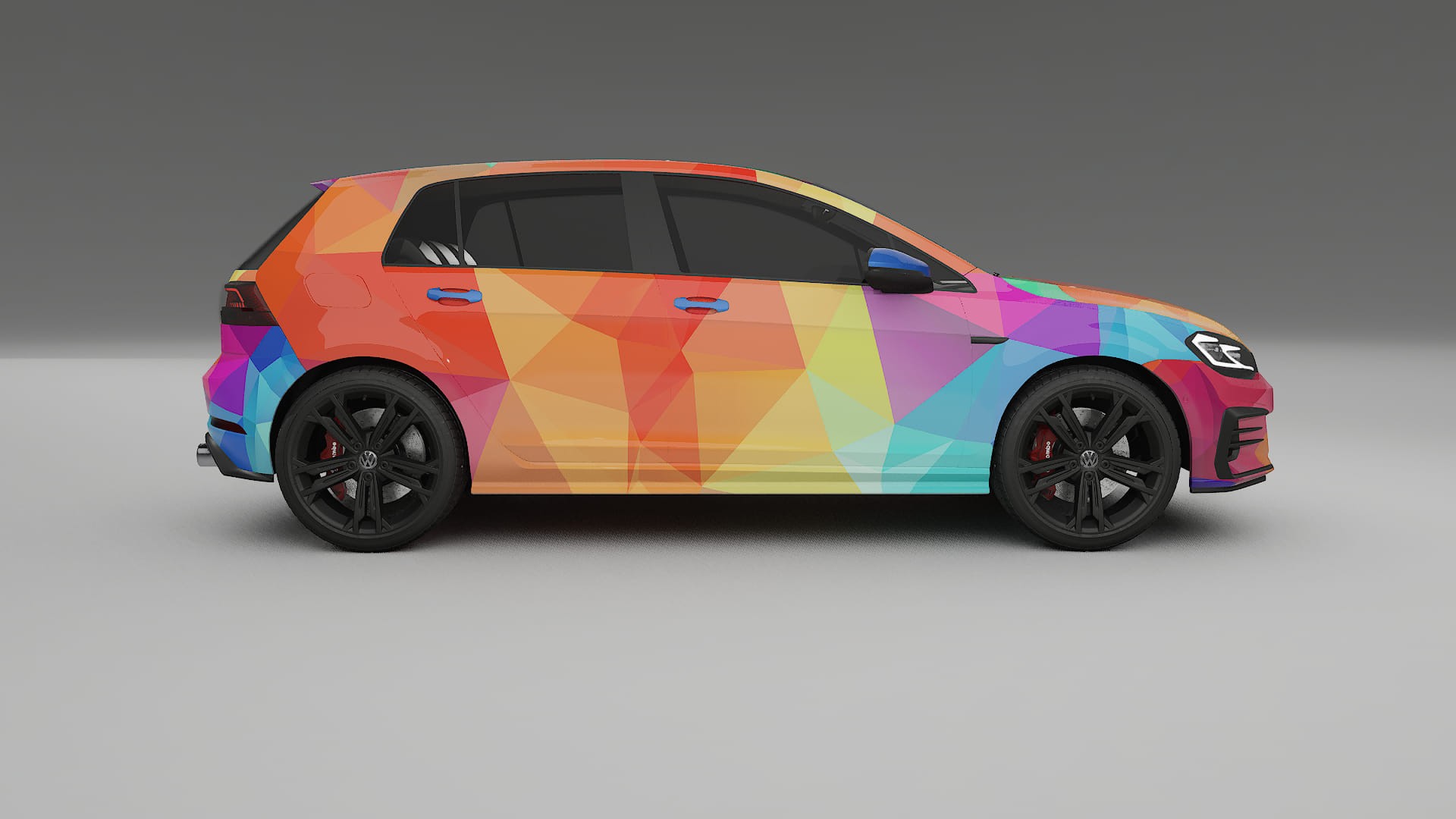 VW Golf Mk7 VECTOR VIBE – Design-Wrap PPF-Kit aus bedruckbarer Polyurethanfolie