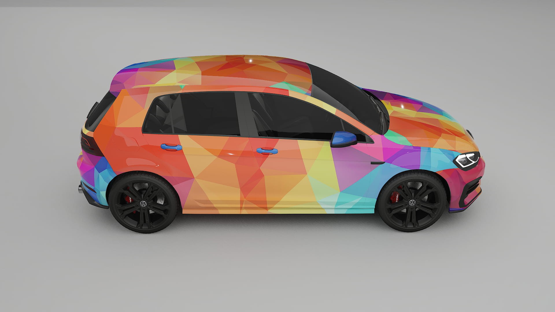 VW Golf Mk7 VECTOR VIBE – Design-Wrap PPF-Kit aus bedruckbarer Polyurethanfolie