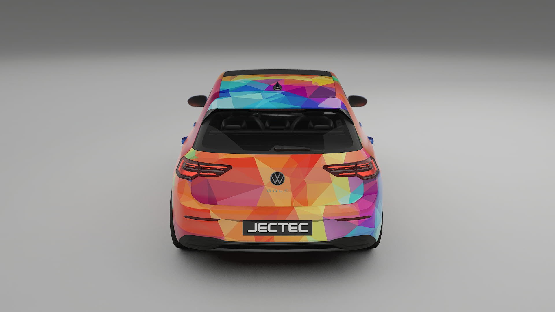 VW Golf Mk8 VECTOR VIBE – Design-Wrap PPF-Kit aus bedruckbarer Polyurethanfolie