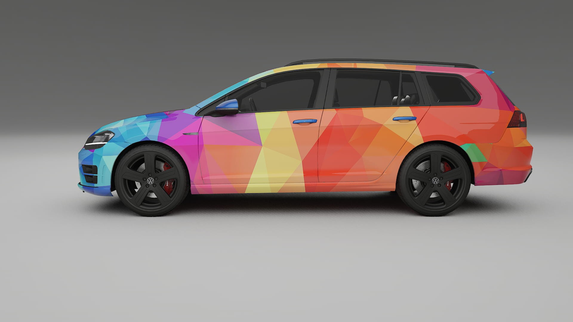 VW Golf Variant Mk7 VECTOR VIBE – Design-Wrap PPF-Kit aus bedruckbarer Polyurethanfolie