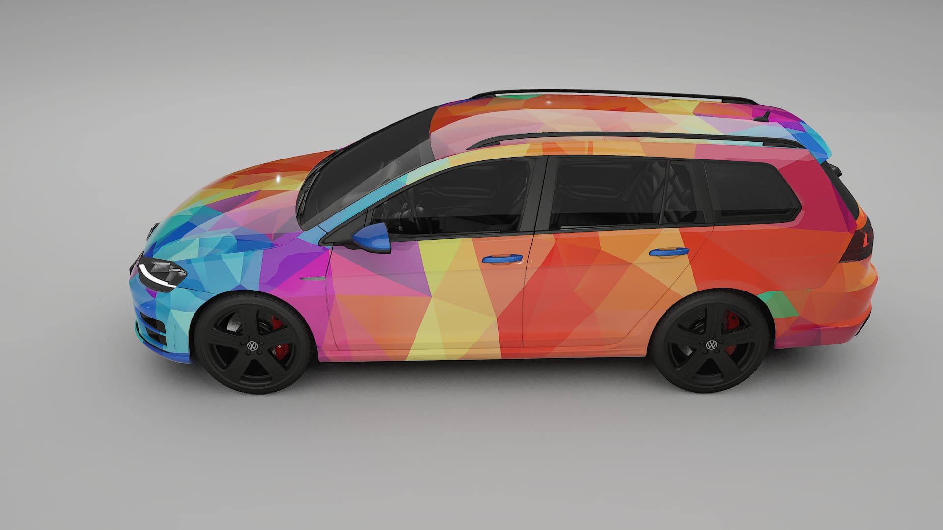 VW Golf Variant Mk7 VECTOR VIBE – Design-Wrap PPF-Kit aus bedruckbarer Polyurethanfolie