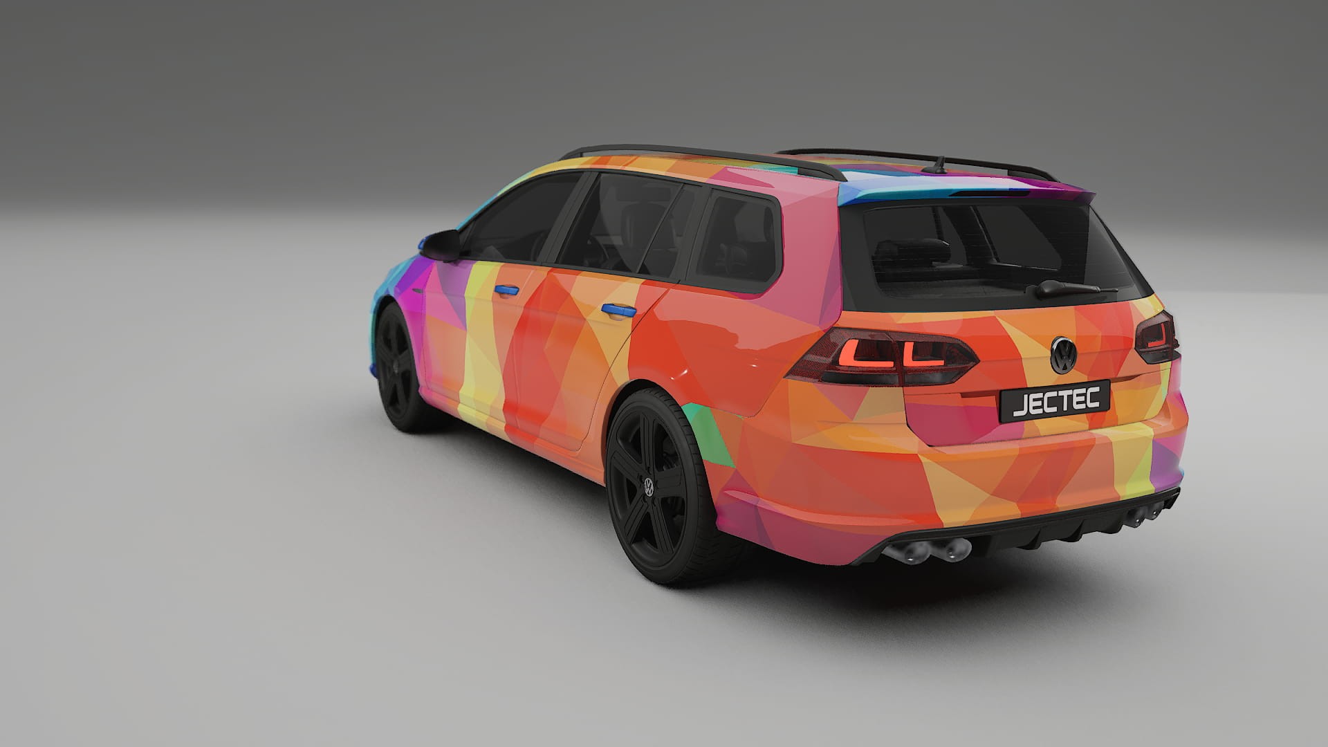 VW Golf Variant Mk7 VECTOR VIBE – Design-Wrap PPF-Kit aus bedruckbarer Polyurethanfolie