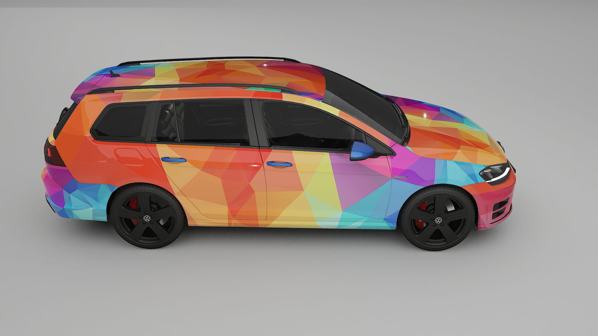 VW Golf Variant Mk7 VECTOR VIBE – Design-Wrap PPF-Kit aus bedruckbarer Polyurethanfolie