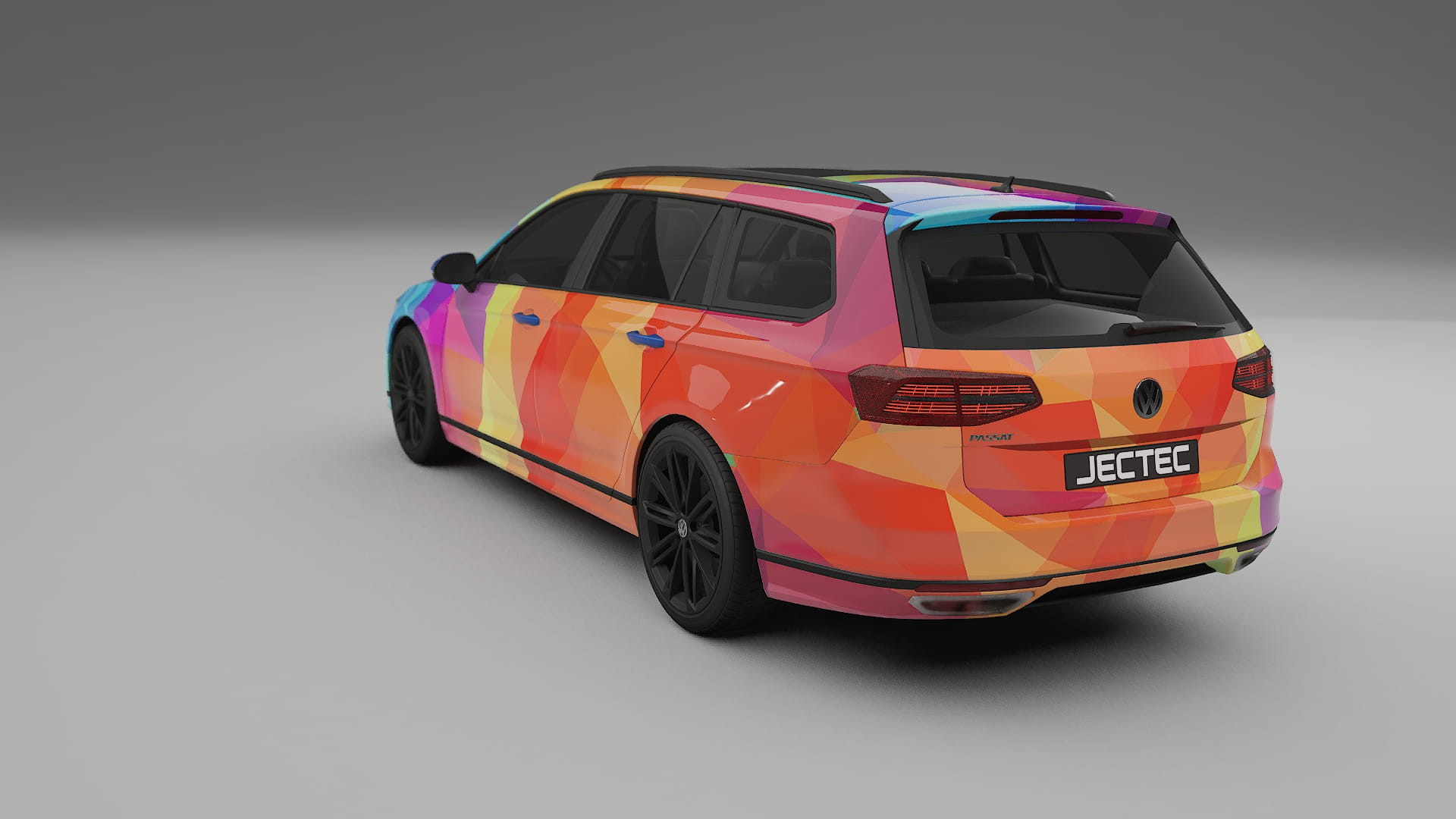 VW Passat VariantR B8 VECTOR VIBE – Design-Wrap PPF-Kit aus bedruckbarer Polyurethanfolie
