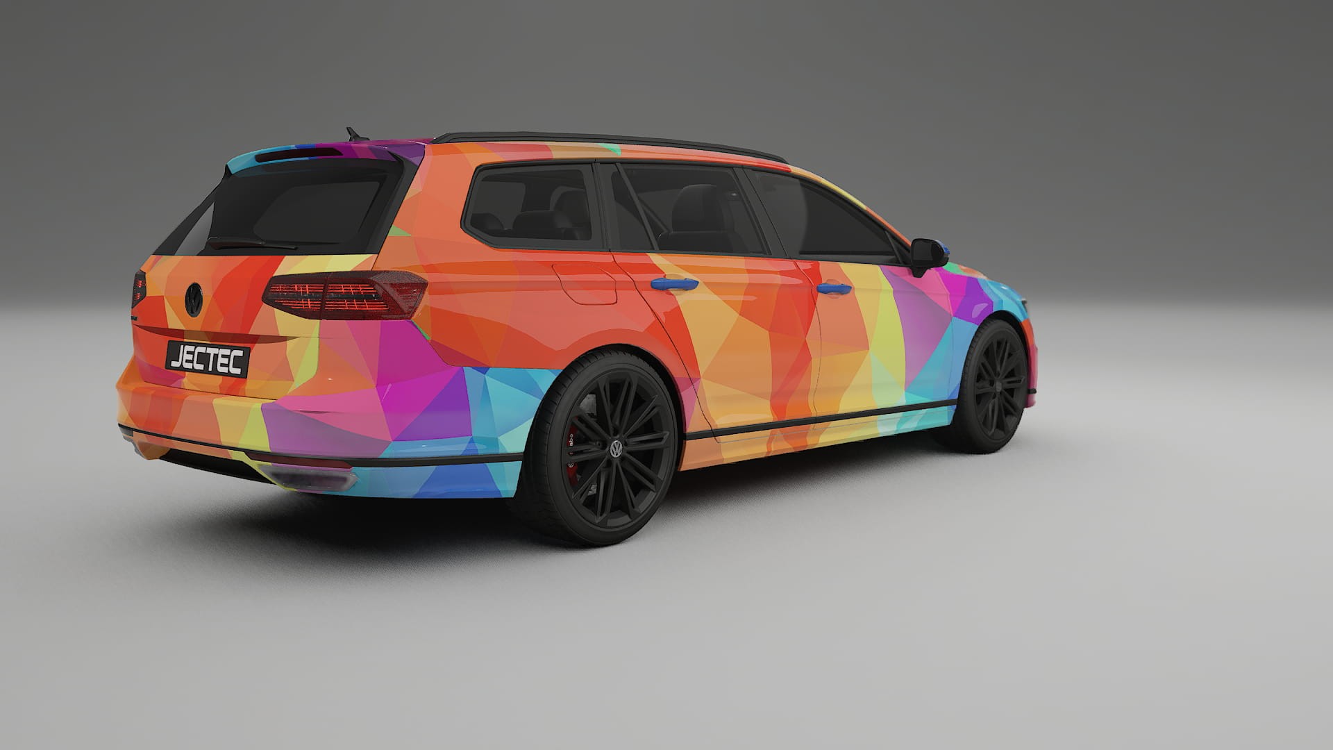 VW Passat VariantR B8 VECTOR VIBE – Design-Wrap PPF-Kit aus bedruckbarer Polyurethanfolie