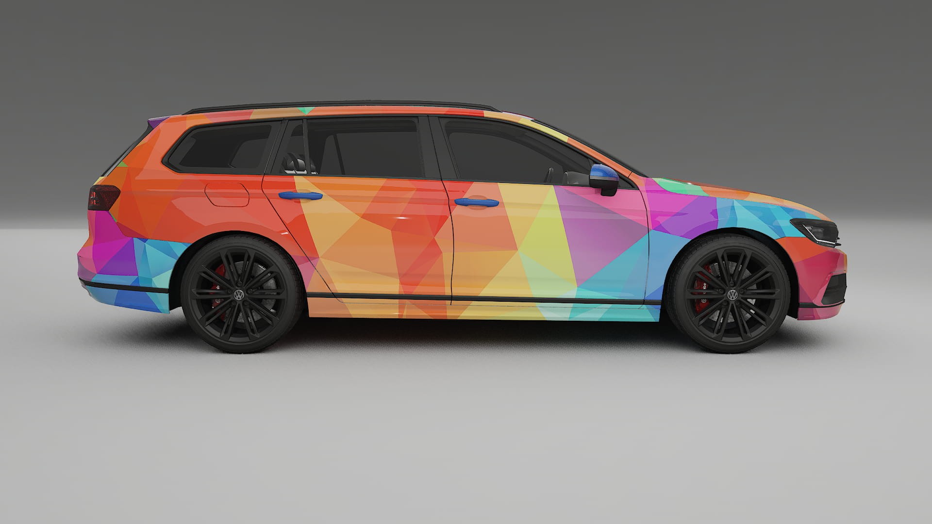 VW Passat VariantR B8 VECTOR VIBE – Design-Wrap PPF-Kit aus bedruckbarer Polyurethanfolie