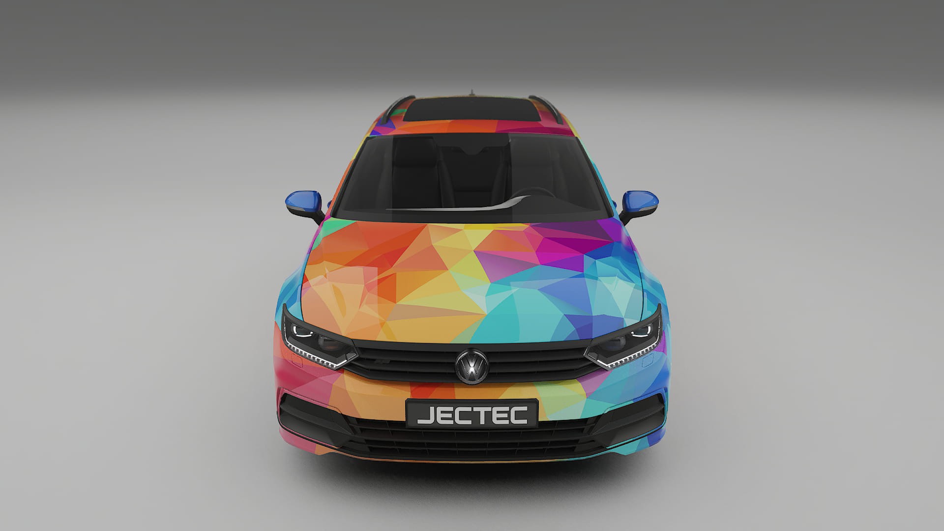 VW Passat VariantR B8 VECTOR VIBE – Design-Wrap PPF-Kit aus bedruckbarer Polyurethanfolie