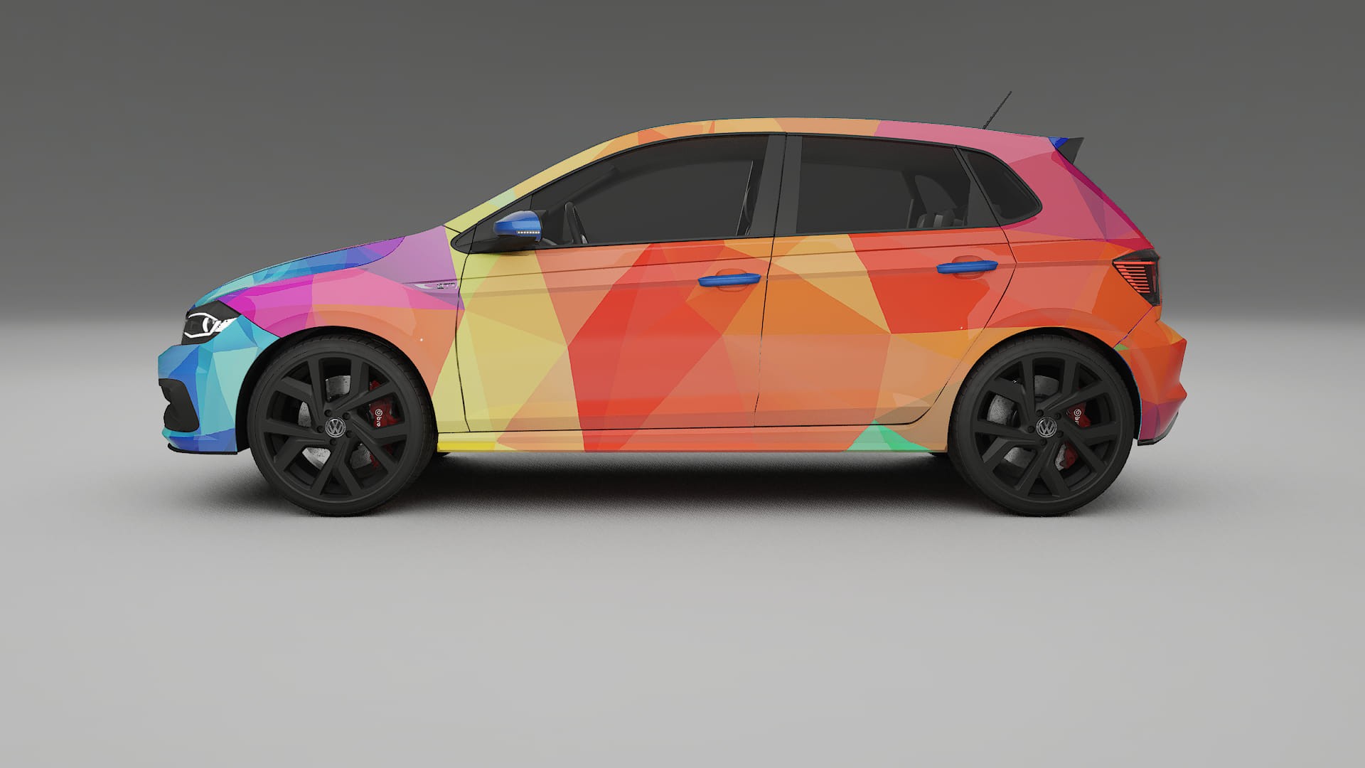VW Polo GTI VI VECTOR VIBE – Design-Wrap PPF-Kit aus bedruckbarer Polyurethanfolie