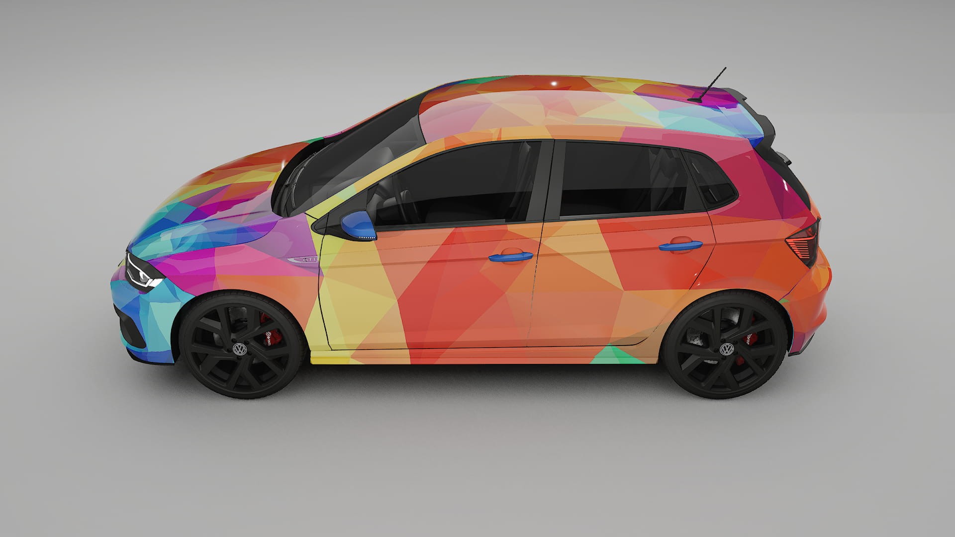 VW Polo GTI VI VECTOR VIBE – Design-Wrap PPF-Kit aus bedruckbarer Polyurethanfolie