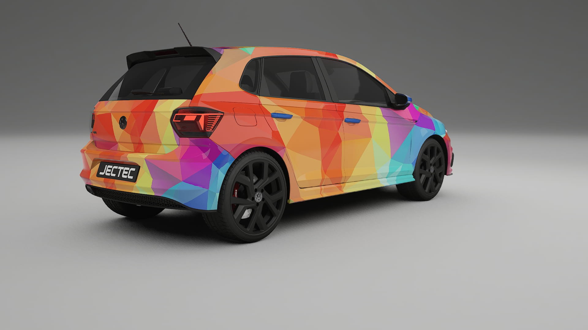 VW Polo GTI VI VECTOR VIBE – Design-Wrap PPF-Kit aus bedruckbarer Polyurethanfolie