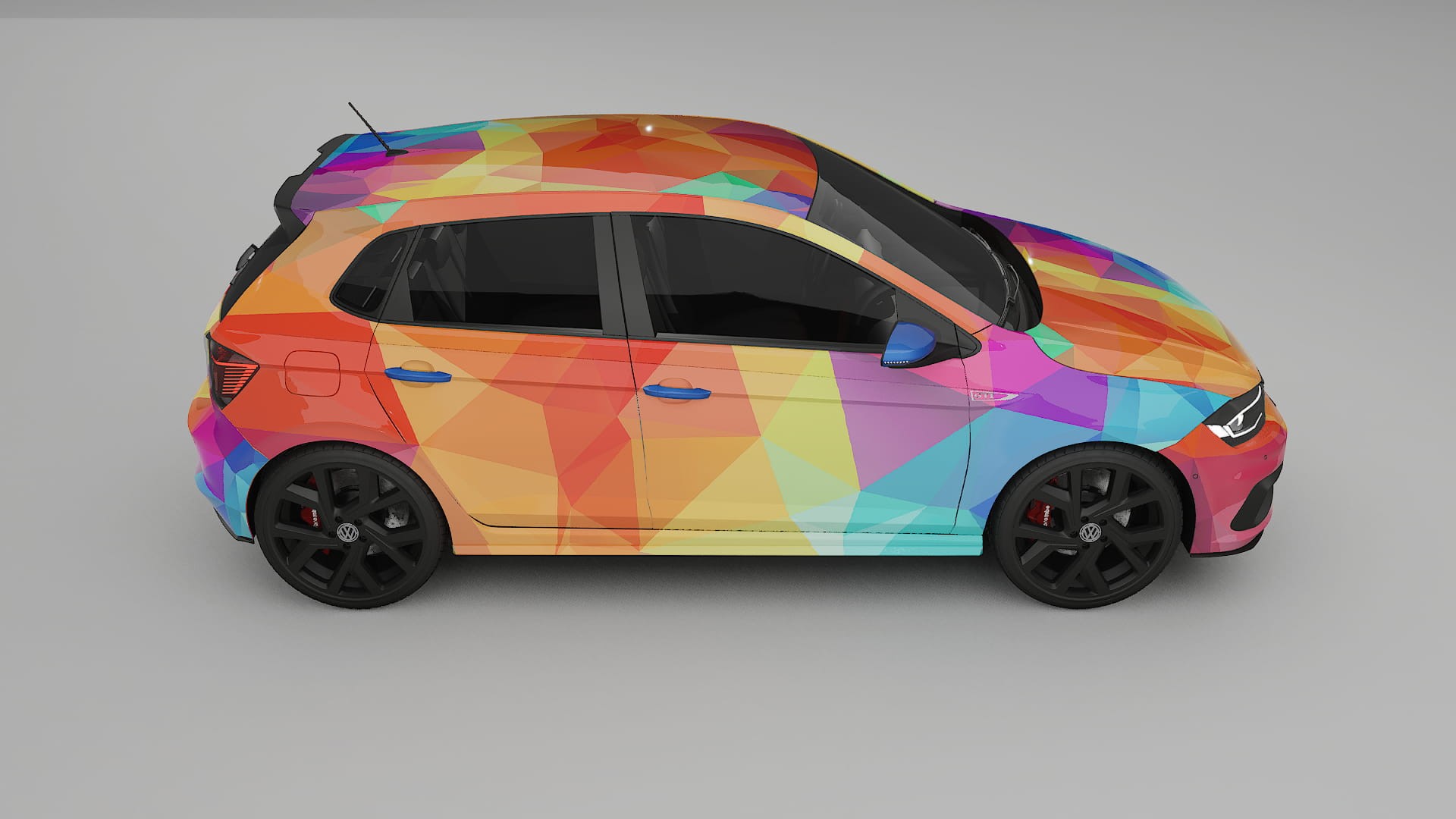 VW Polo GTI VI VECTOR VIBE – Design-Wrap PPF-Kit aus bedruckbarer Polyurethanfolie