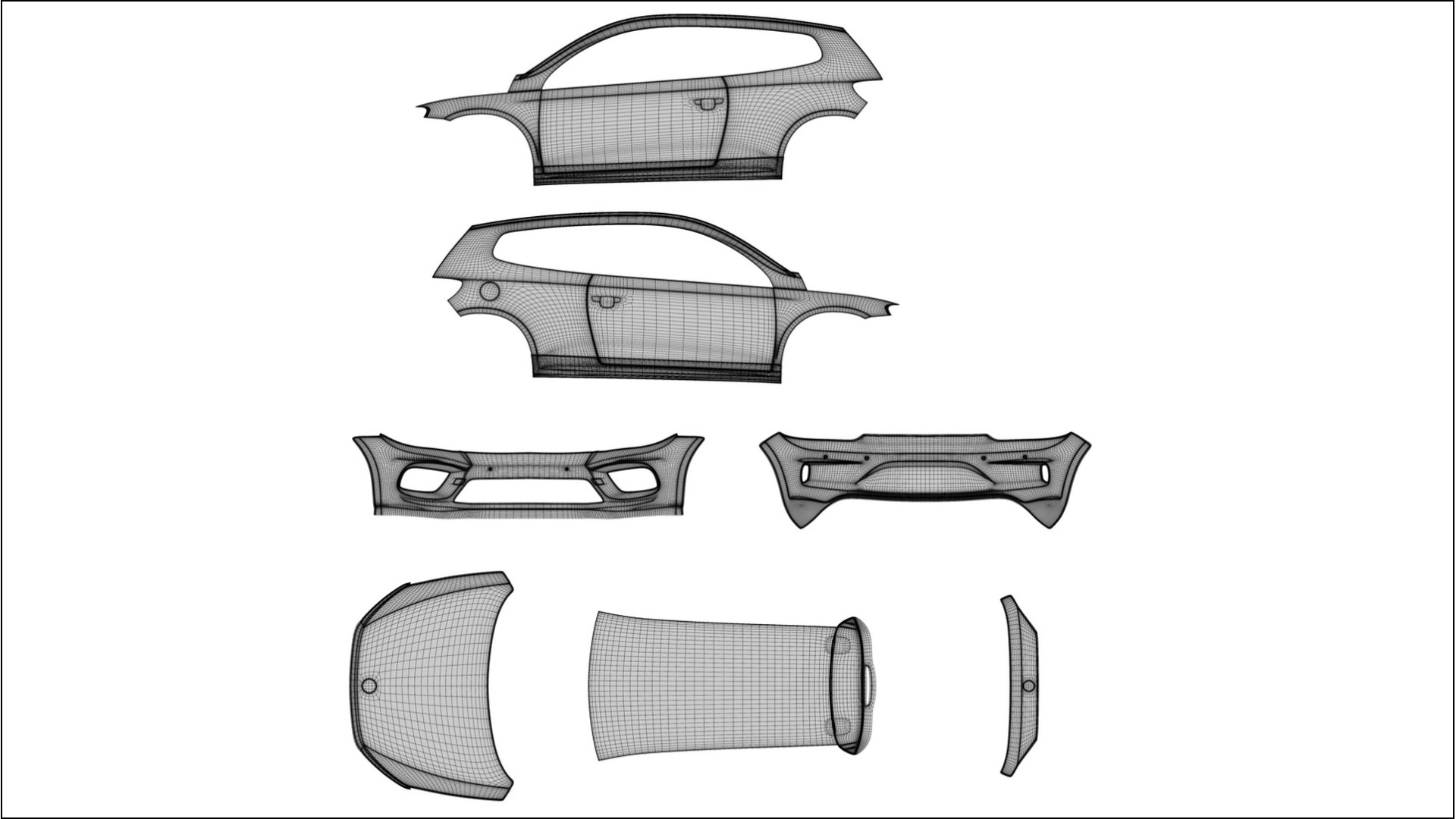 VW Scirocco R III VECTOR VIBE – Design-Wrap PPF-Kit aus bedruckbarer Polyurethanfolie
