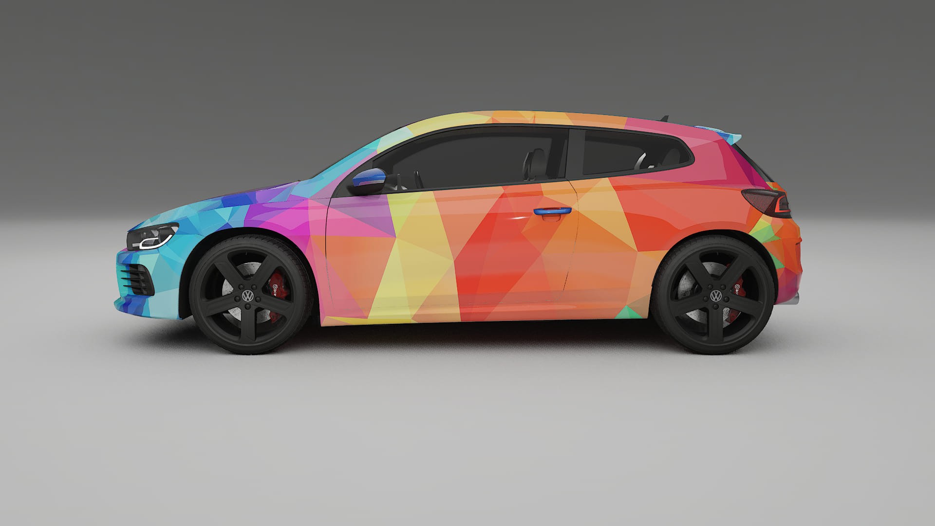 VW Scirocco R III VECTOR VIBE – Design-Wrap PPF-Kit aus bedruckbarer Polyurethanfolie