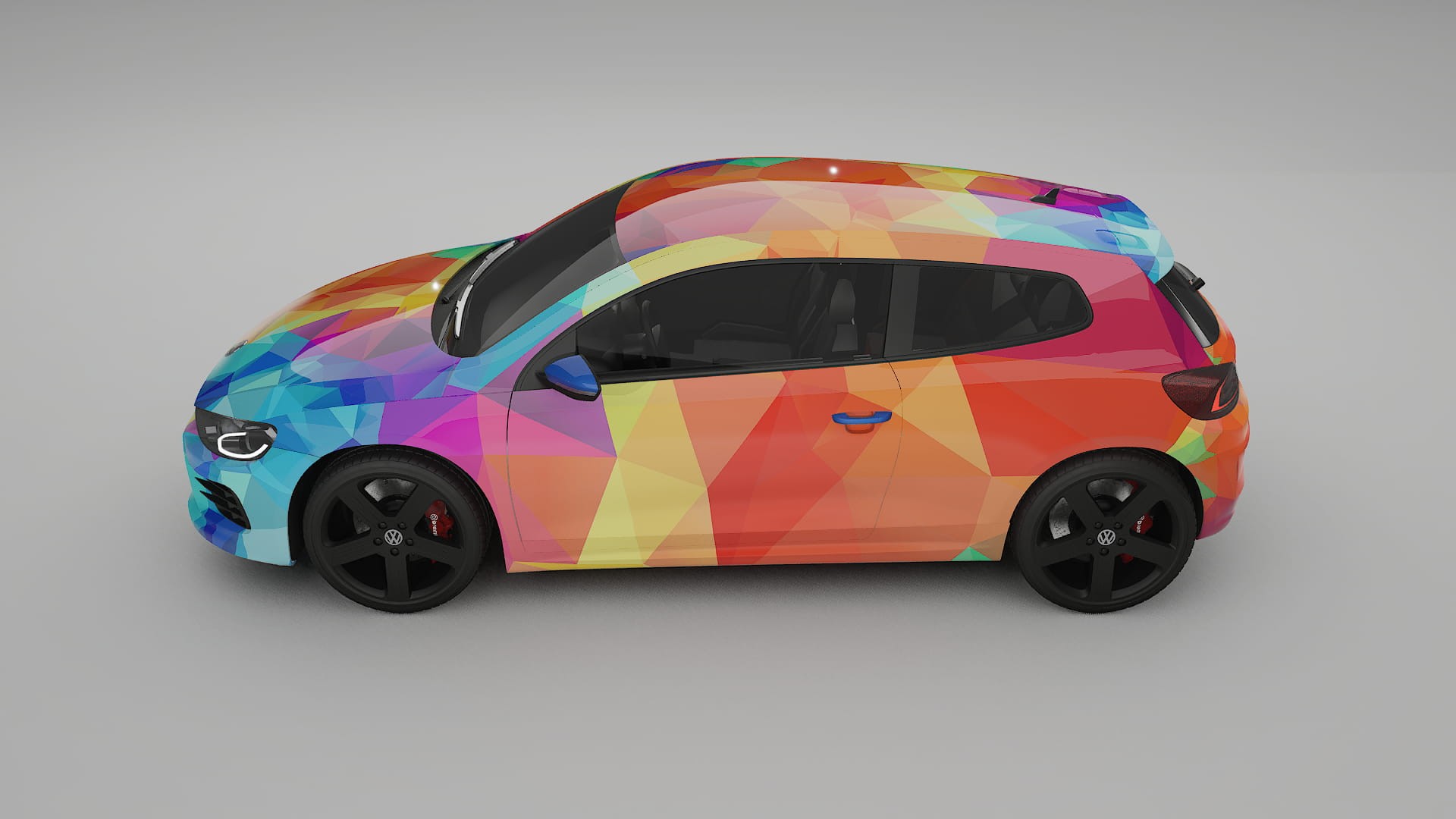 VW Scirocco R III VECTOR VIBE – Design-Wrap PPF-Kit aus bedruckbarer Polyurethanfolie