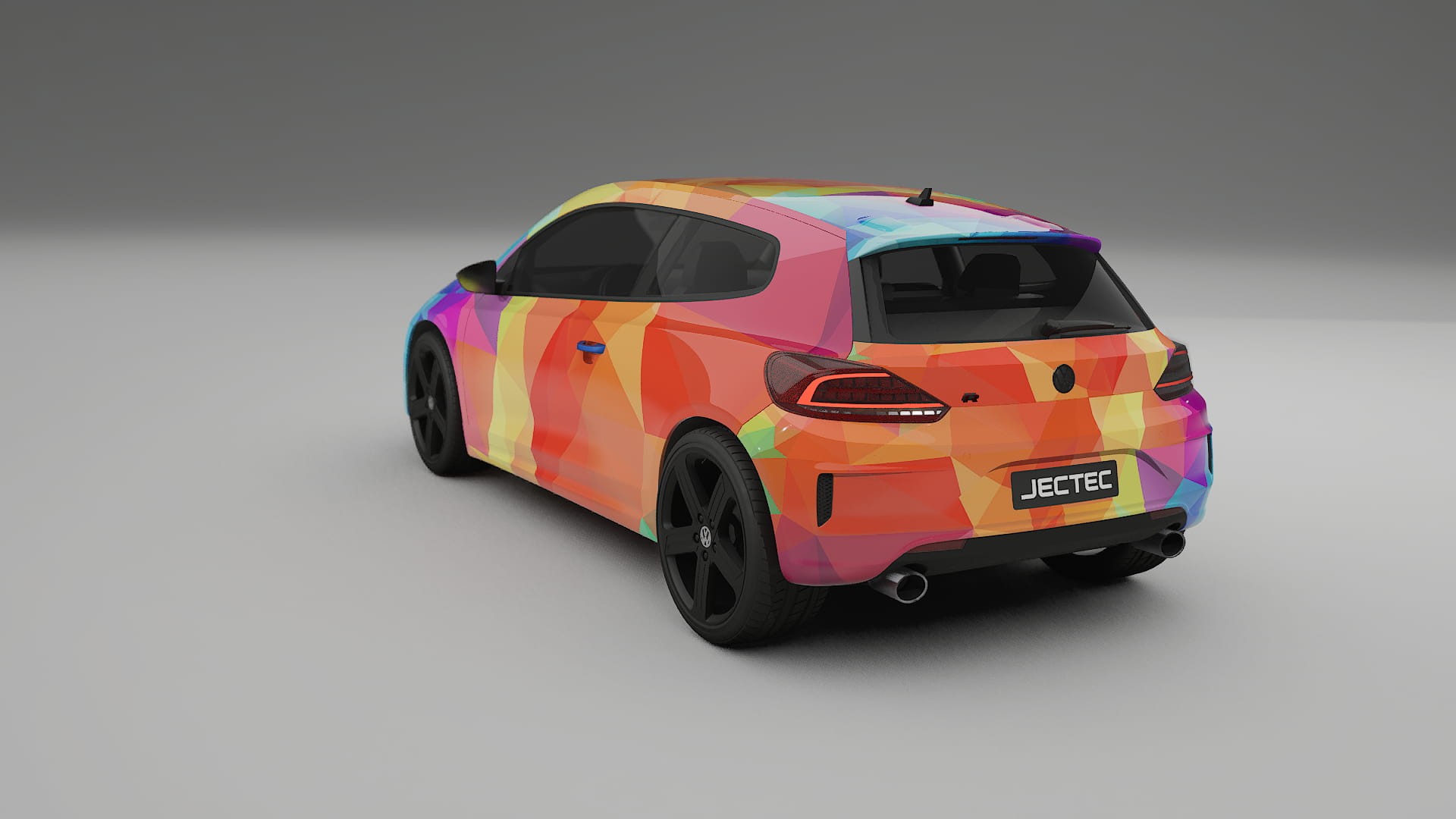 VW Scirocco R III VECTOR VIBE – Design-Wrap PPF-Kit aus bedruckbarer Polyurethanfolie