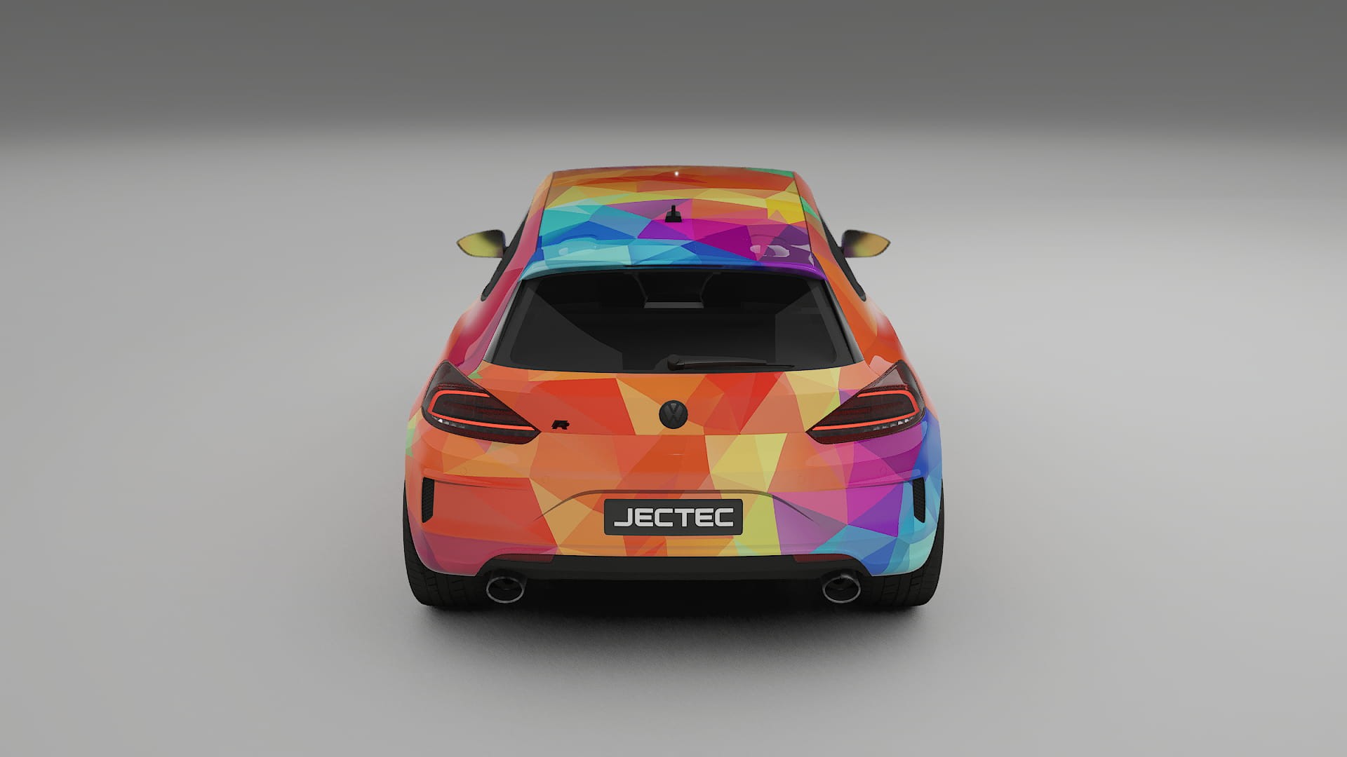 VW Scirocco R III VECTOR VIBE – Design-Wrap PPF-Kit aus bedruckbarer Polyurethanfolie