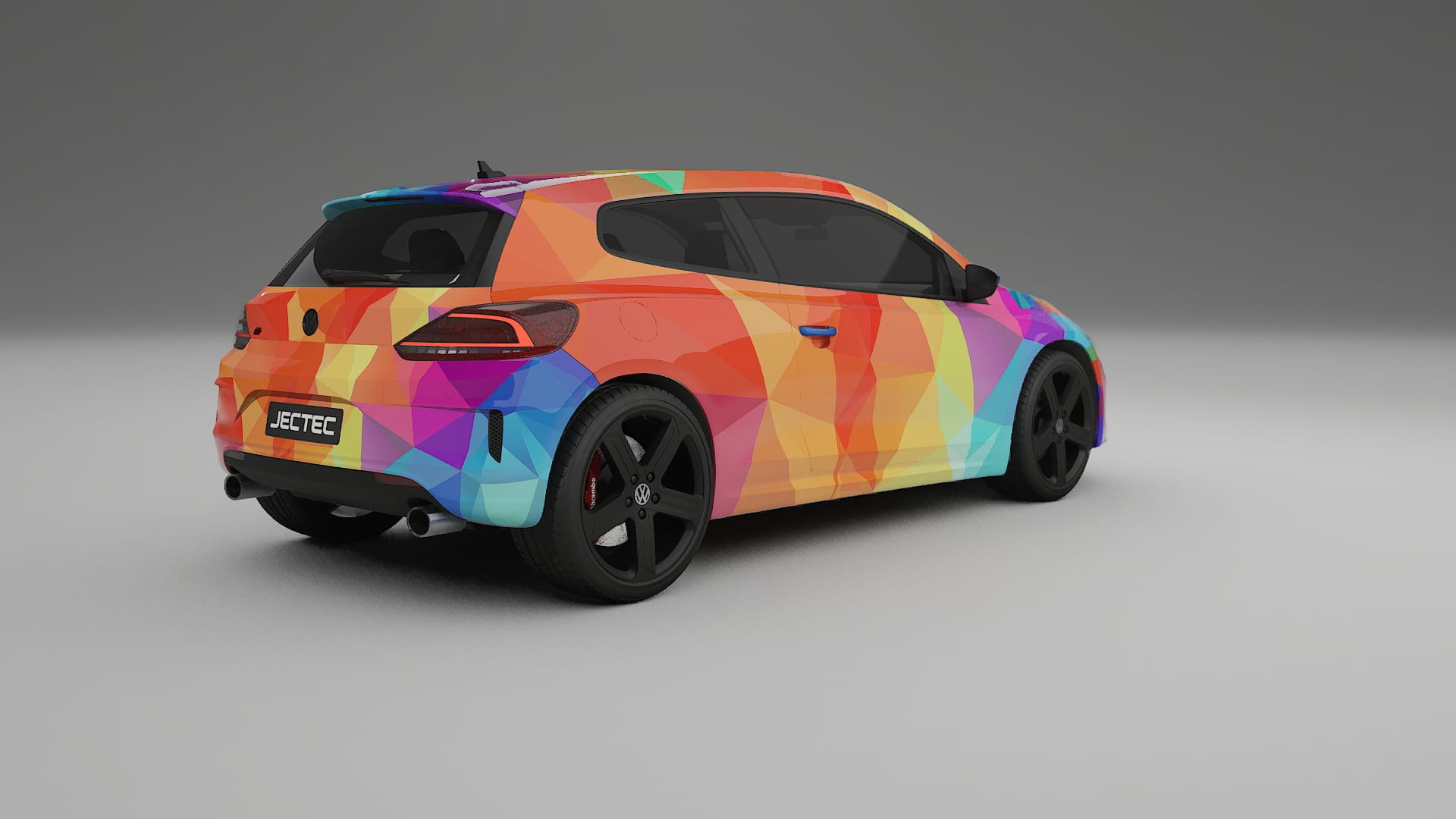 VW Scirocco R III VECTOR VIBE – Design-Wrap PPF-Kit aus bedruckbarer Polyurethanfolie