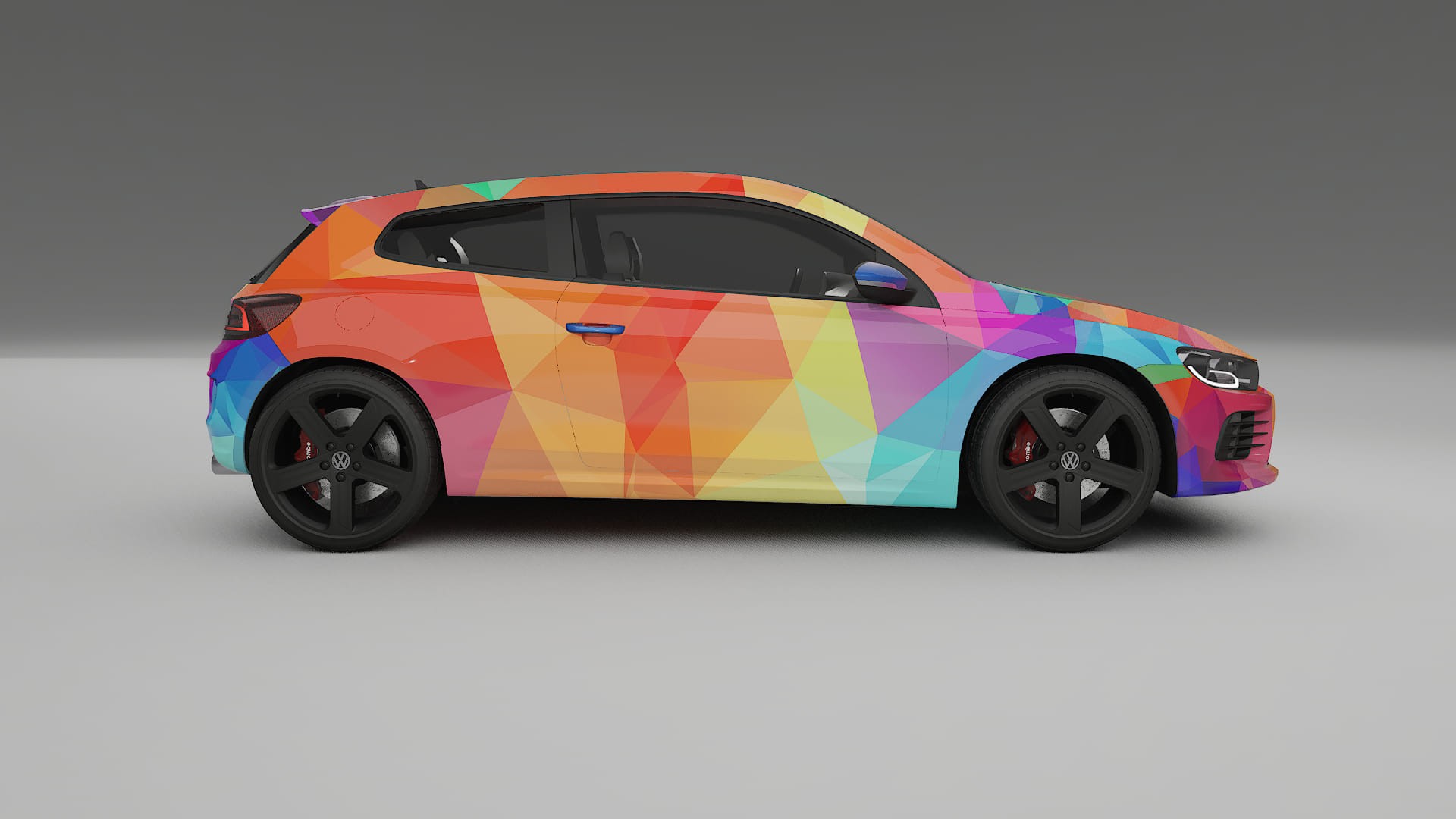 VW Scirocco R III VECTOR VIBE – Design-Wrap PPF-Kit aus bedruckbarer Polyurethanfolie