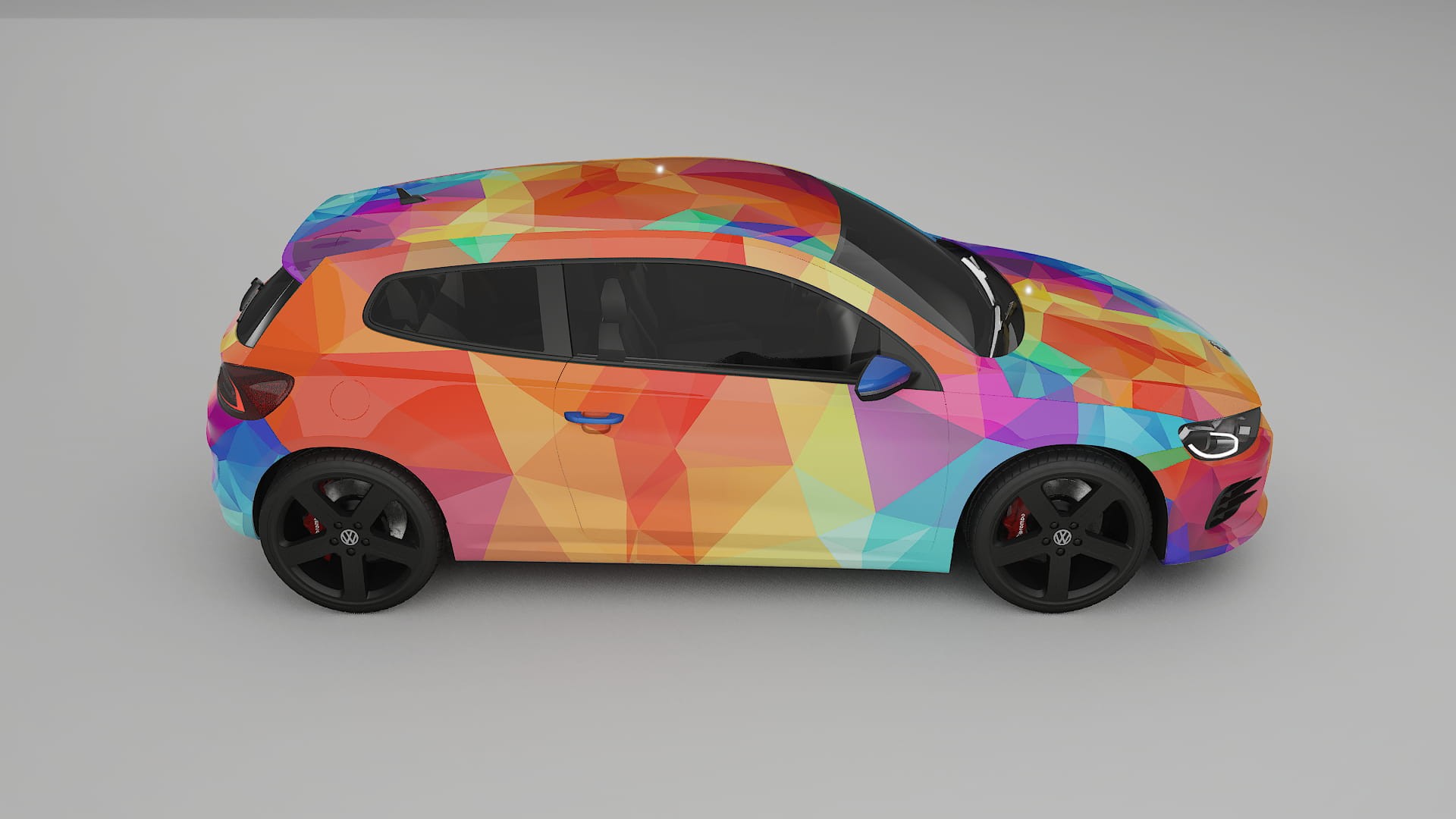 VW Scirocco R III VECTOR VIBE – Design-Wrap PPF-Kit aus bedruckbarer Polyurethanfolie