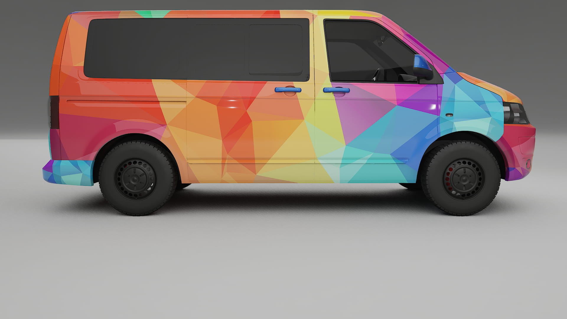 VW Transporter T5 Caravelle VECTOR VIBE – Design-Wrap PPF-Kit aus bedruckbarer Polyurethanfolie