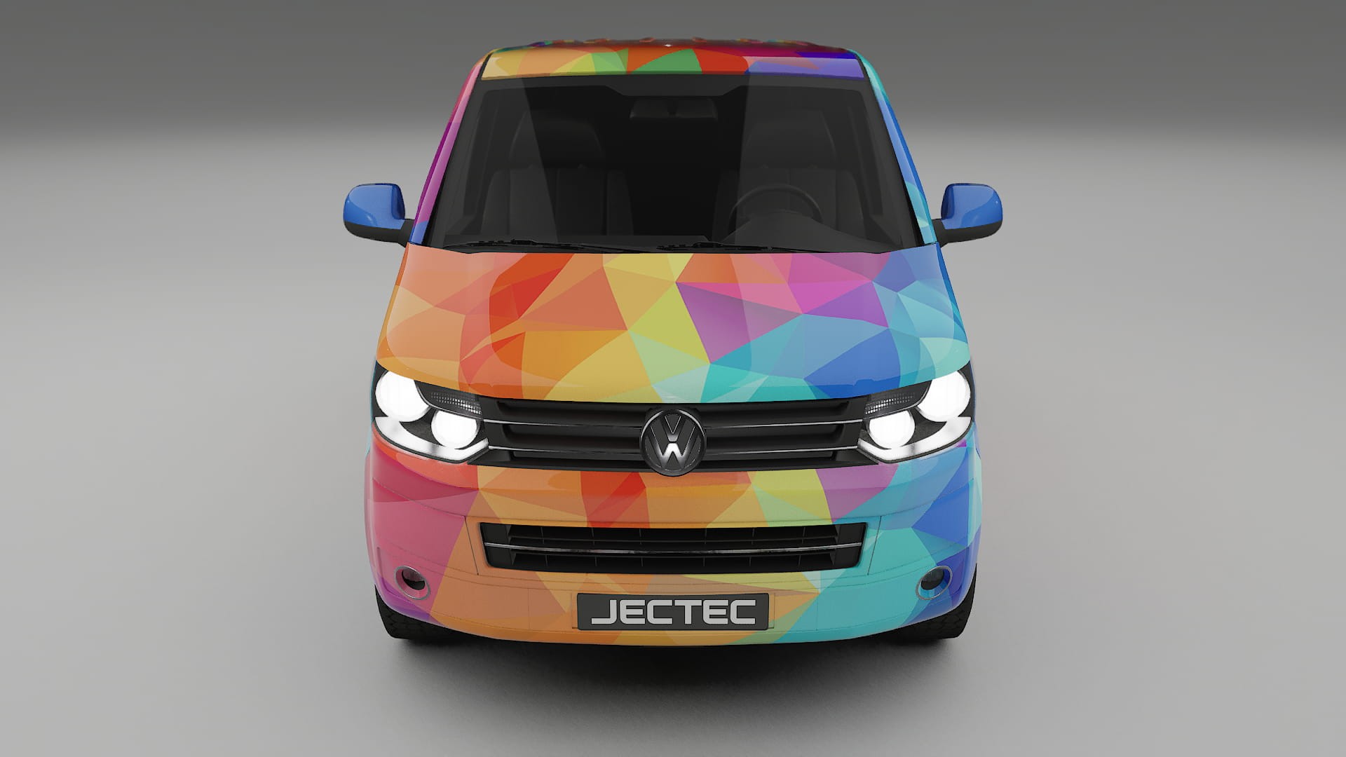 VW Transporter T5 Caravelle VECTOR VIBE – Design-Wrap PPF-Kit aus bedruckbarer Polyurethanfolie