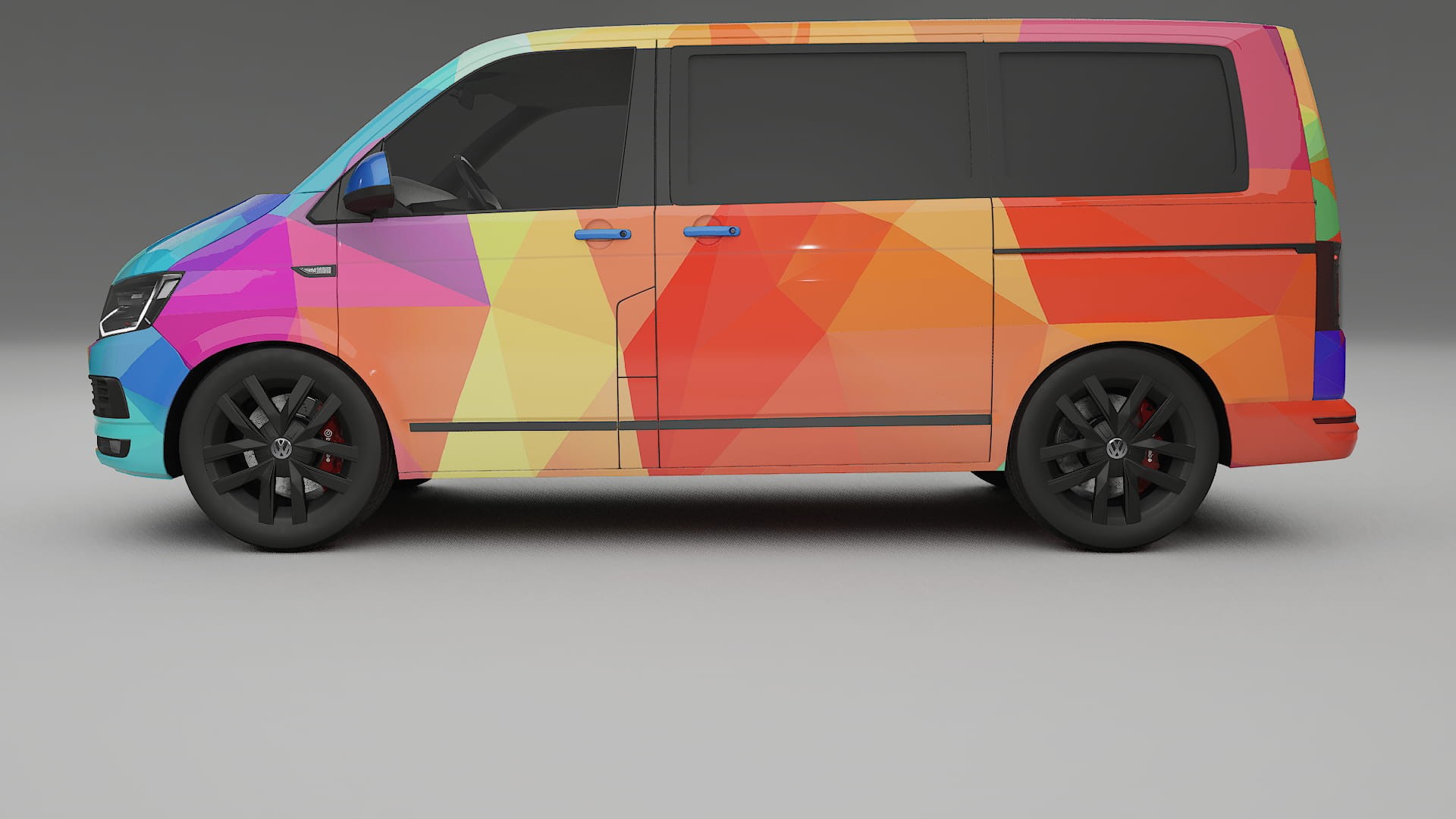 VW Transporter T6 Multivan VECTOR VIBE – Design-Wrap PPF-Kit aus bedruckbarer Polyurethanfolie