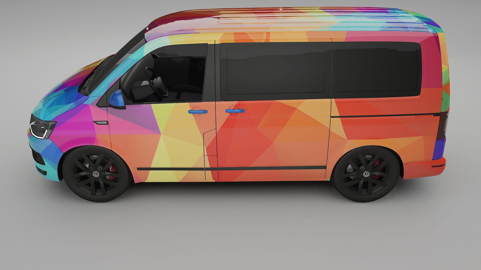 VW Transporter T6 Multivan VECTOR VIBE – Design-Wrap PPF-Kit aus bedruckbarer Polyurethanfolie