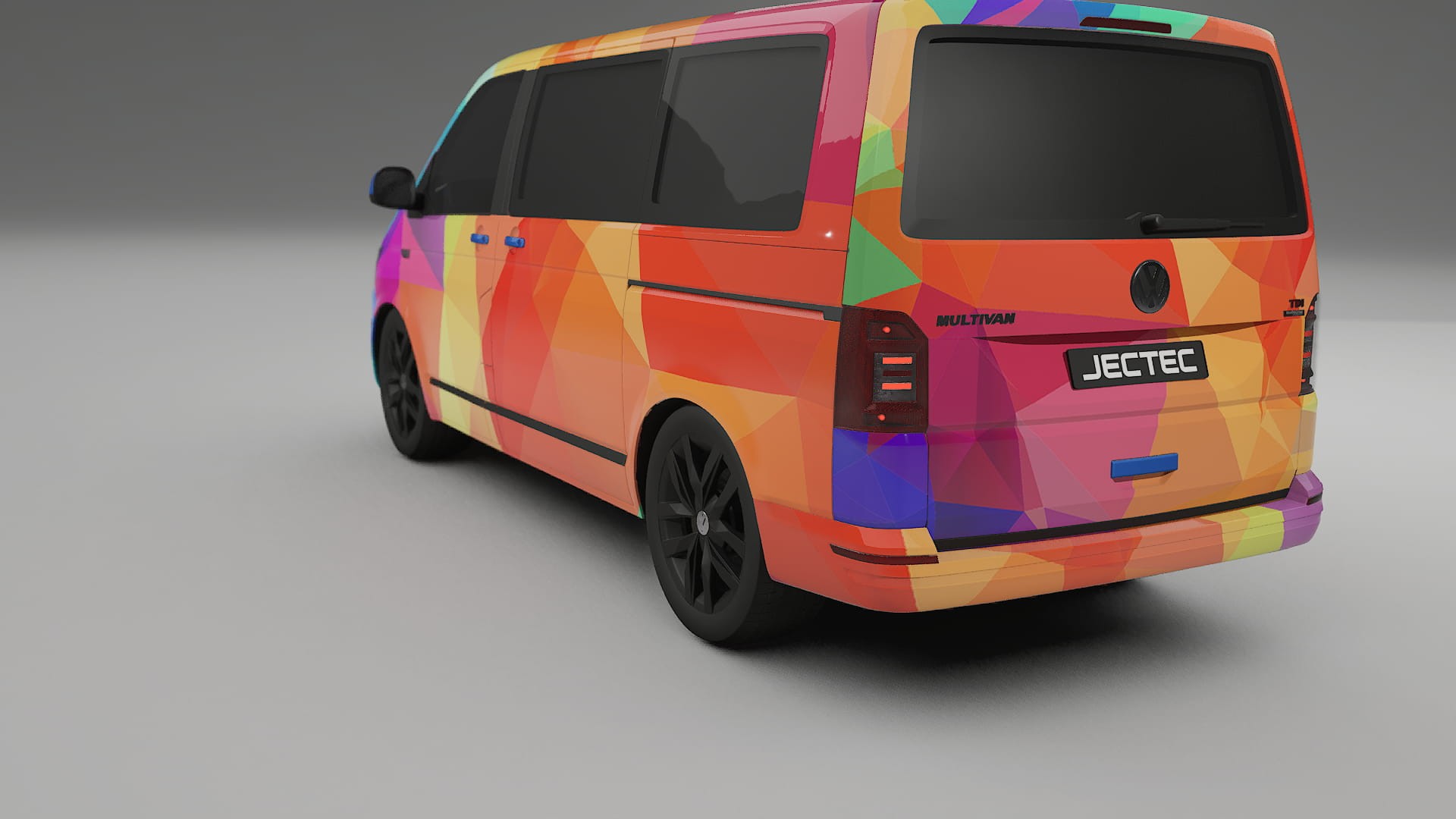 VW Transporter T6 Multivan VECTOR VIBE – Design-Wrap PPF-Kit aus bedruckbarer Polyurethanfolie