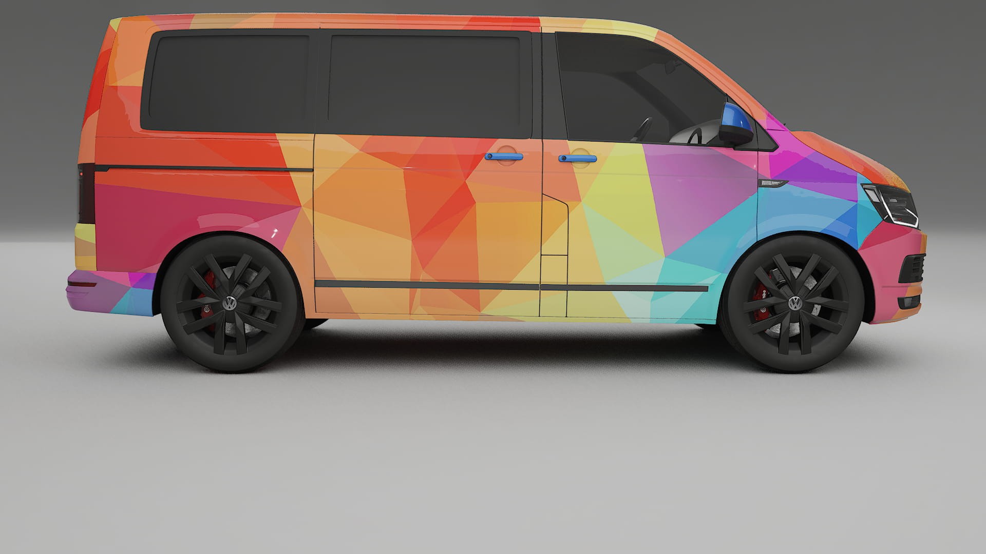 VW Transporter T6 Multivan VECTOR VIBE – Design-Wrap PPF-Kit aus bedruckbarer Polyurethanfolie