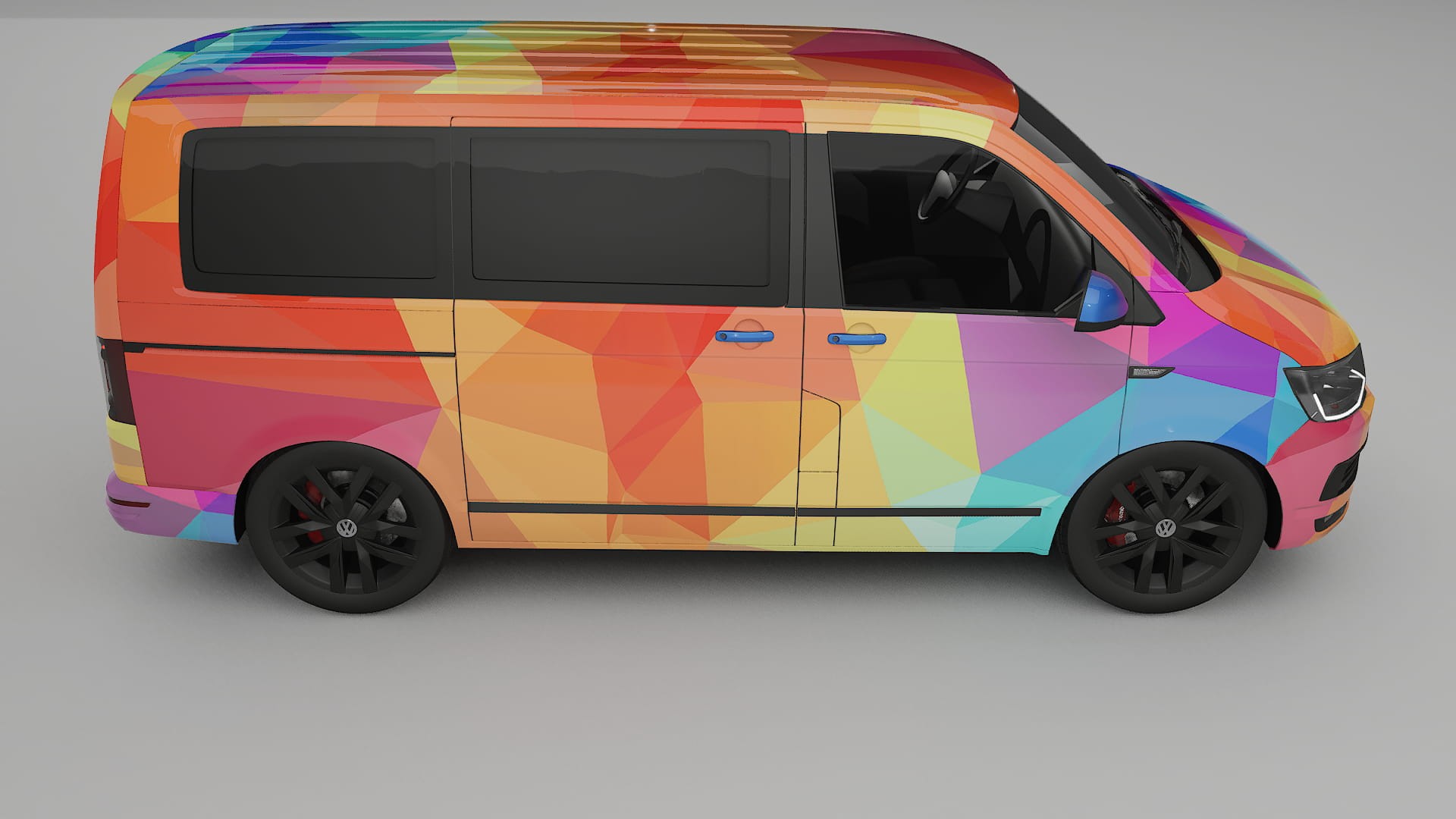 VW Transporter T6 Multivan VECTOR VIBE – Design-Wrap PPF-Kit aus bedruckbarer Polyurethanfolie