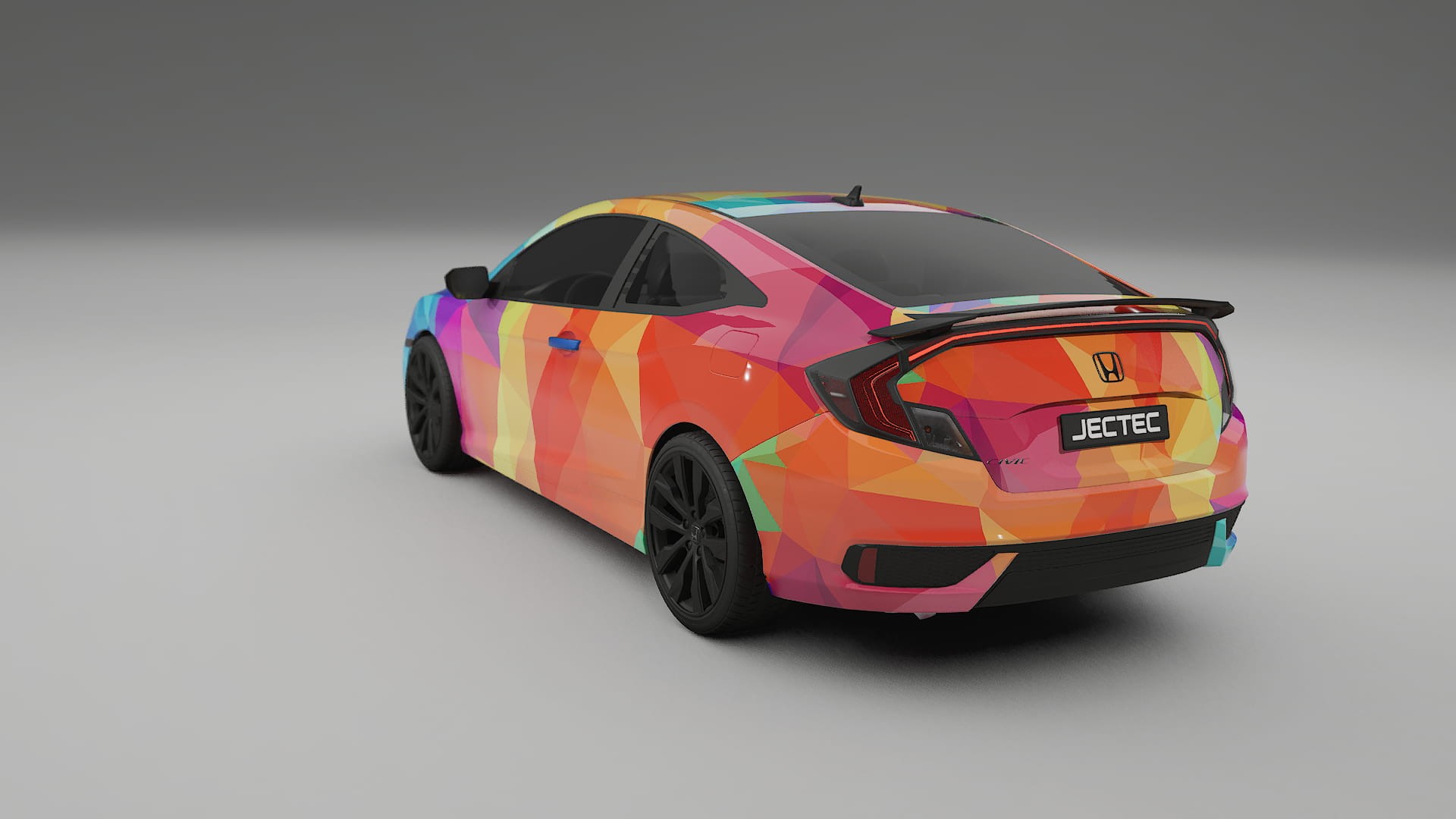 Honda Civic coupe prefacelift pre-LCI VECTOR VIBE – Design-Wrap PPF-Kit aus bedruckbarer Polyurethanfolie