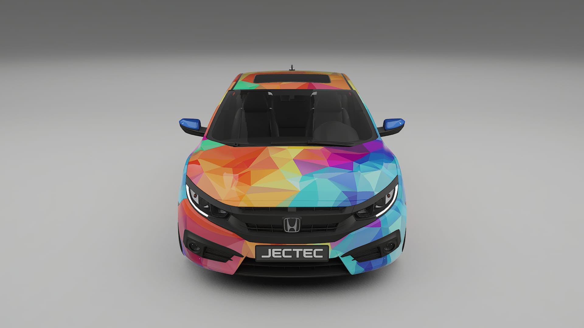Honda Civic coupe prefacelift pre-LCI VECTOR VIBE – Design-Wrap PPF-Kit aus bedruckbarer Polyurethanfolie